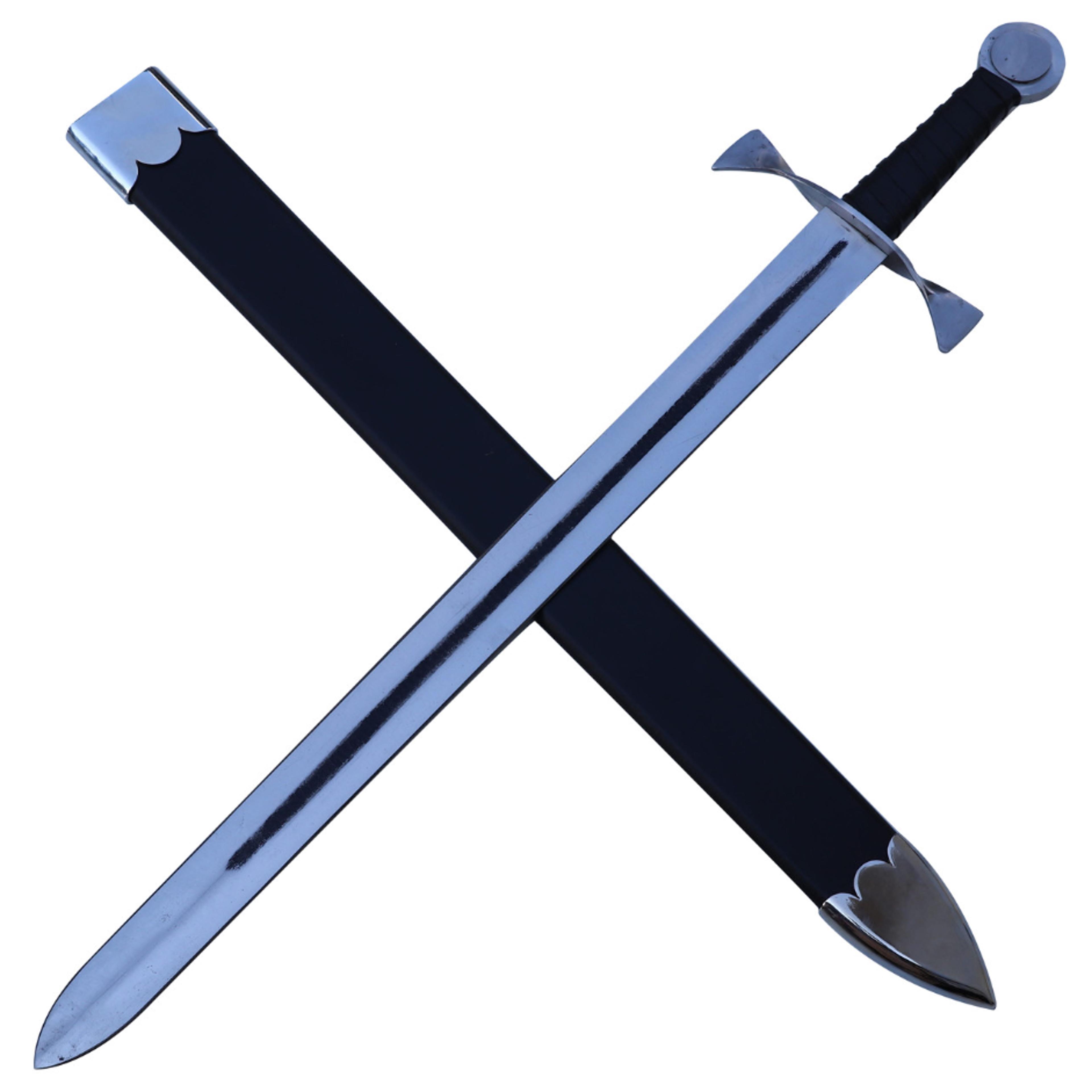 mirrored illusion medieval dual tone sword - experience the magic of dual-tone blades