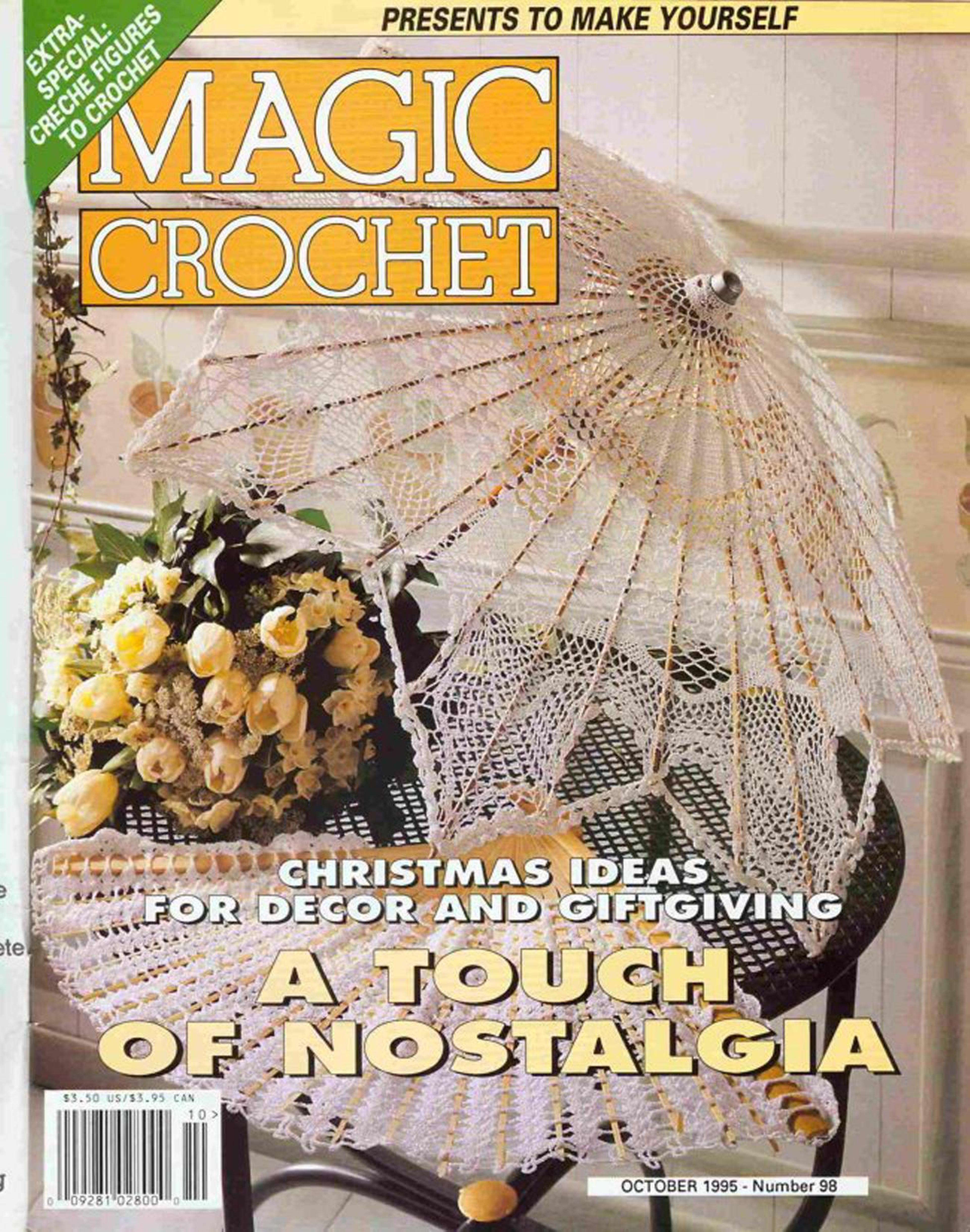 magic crochet 1995 no.98 - digital vintage crochet magazine patterns - filet crochet, fine-art crochet, fashion crochet