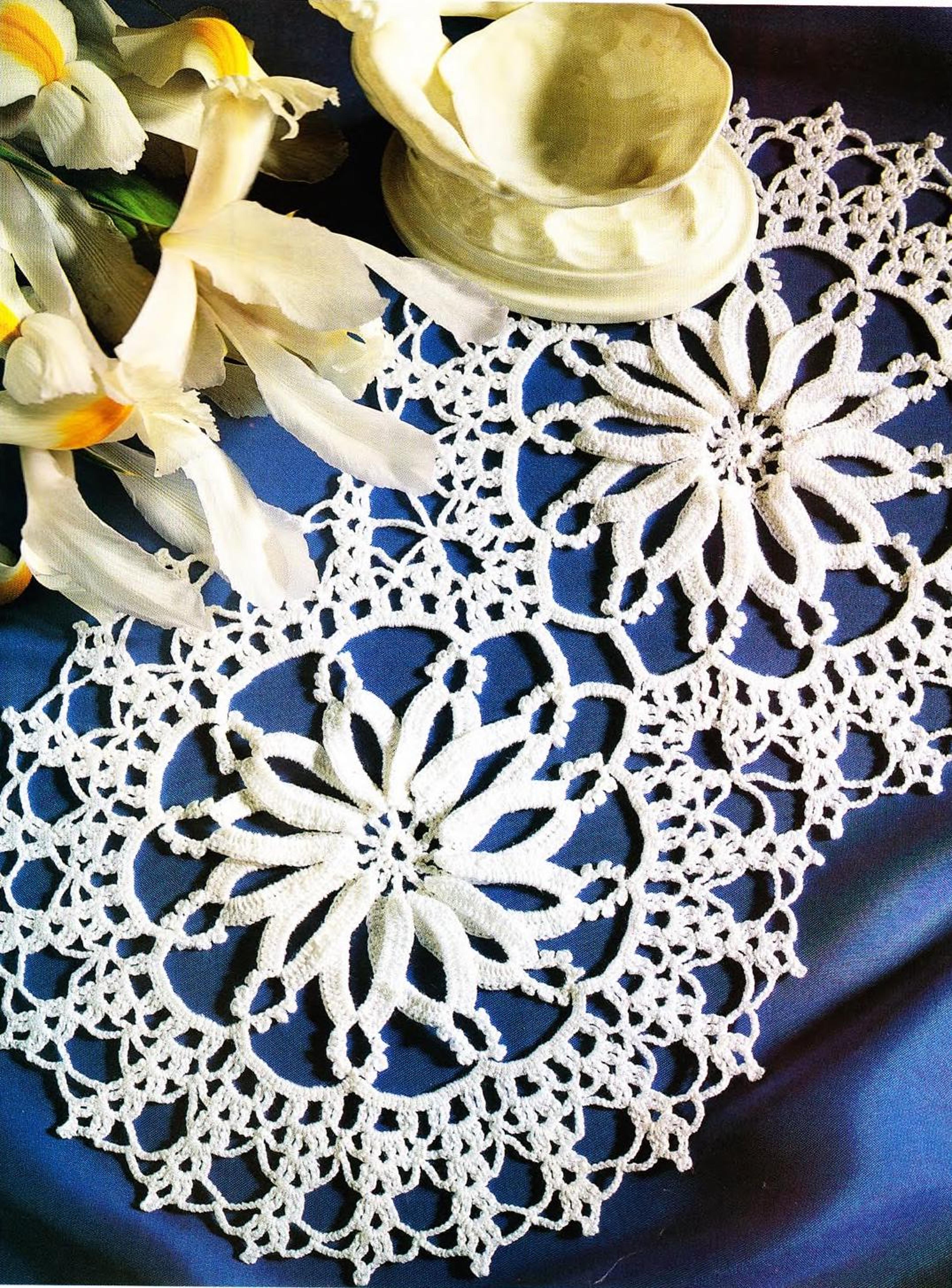 crochet doily pattern - crochet diagram cute companions - decor crochet, patchwork-vintage pattern pdf instant download