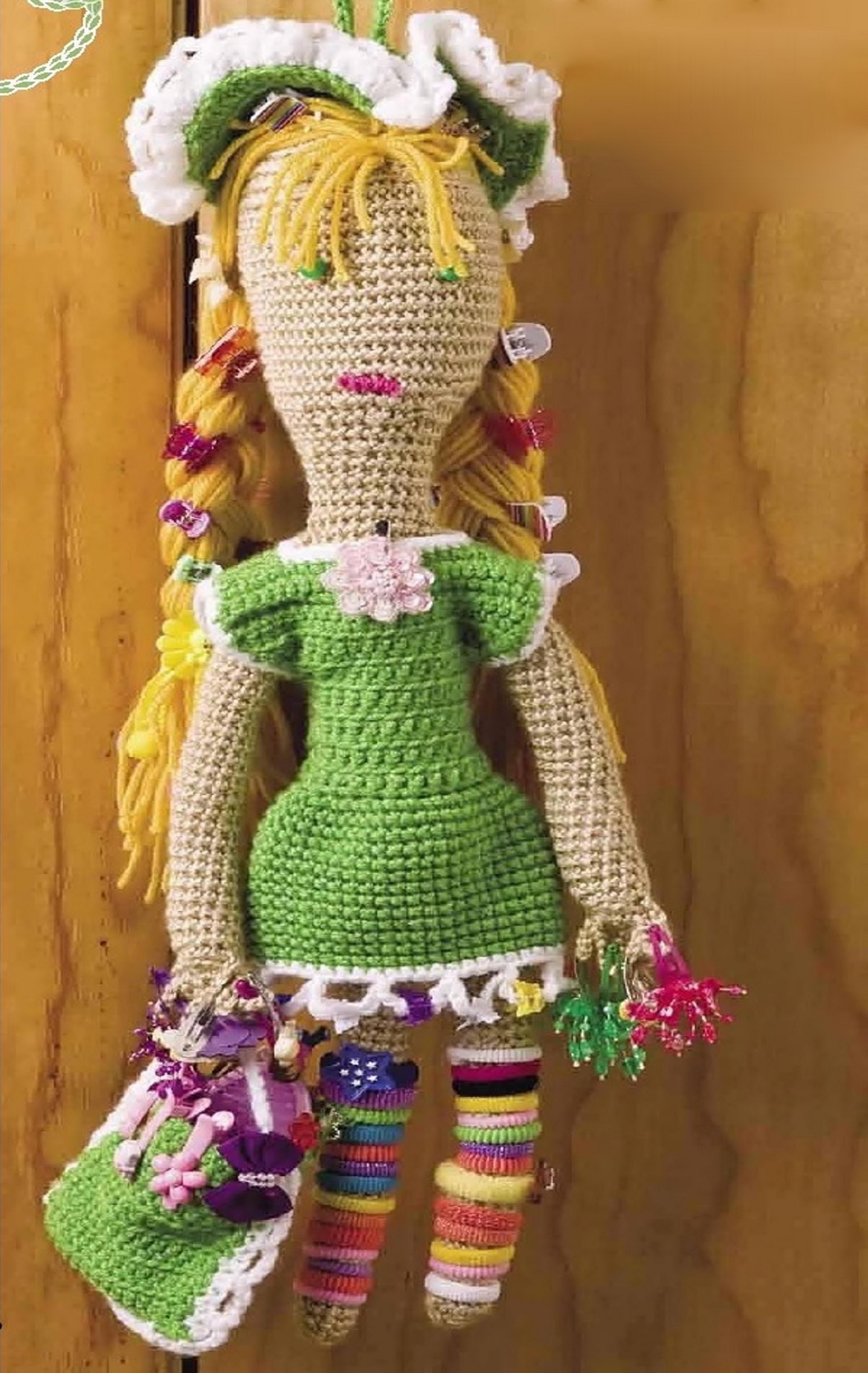 large crochet doll pattern - stuffed toy vintage patterns pdf instant download