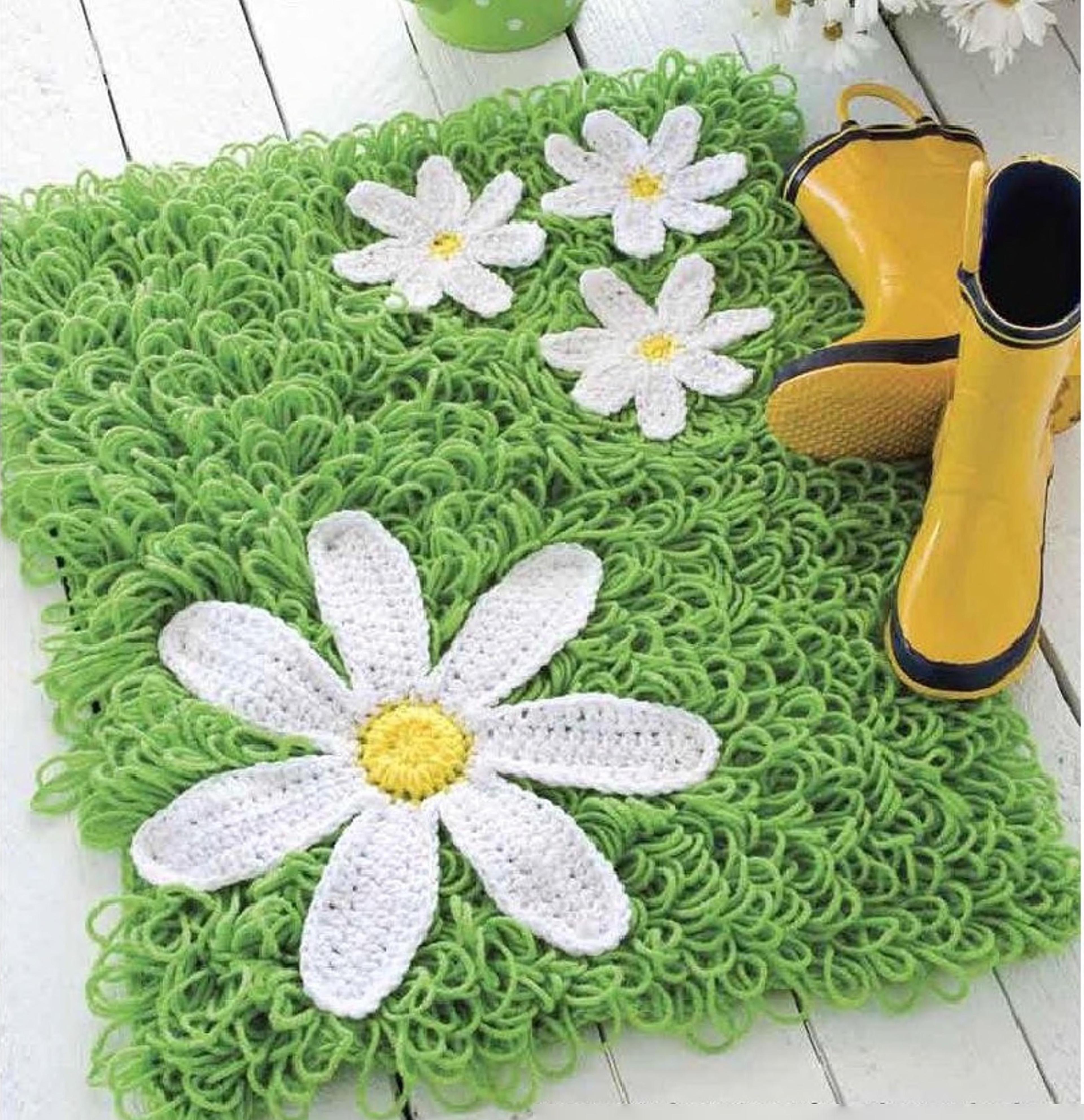 mat for home decor crochet pattern 3 sizes - gift ideas - instructions digital pdf