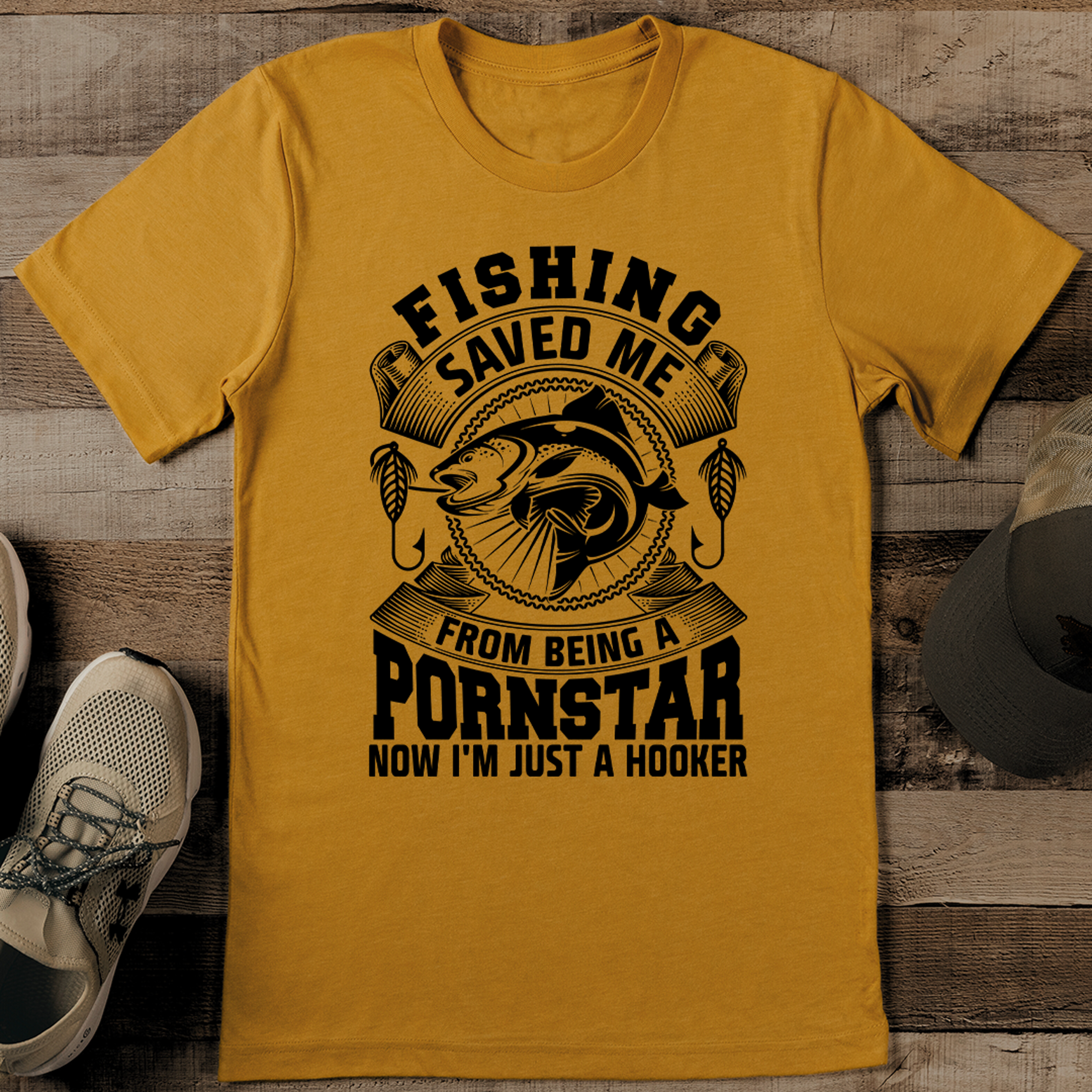 fishing saved me tee