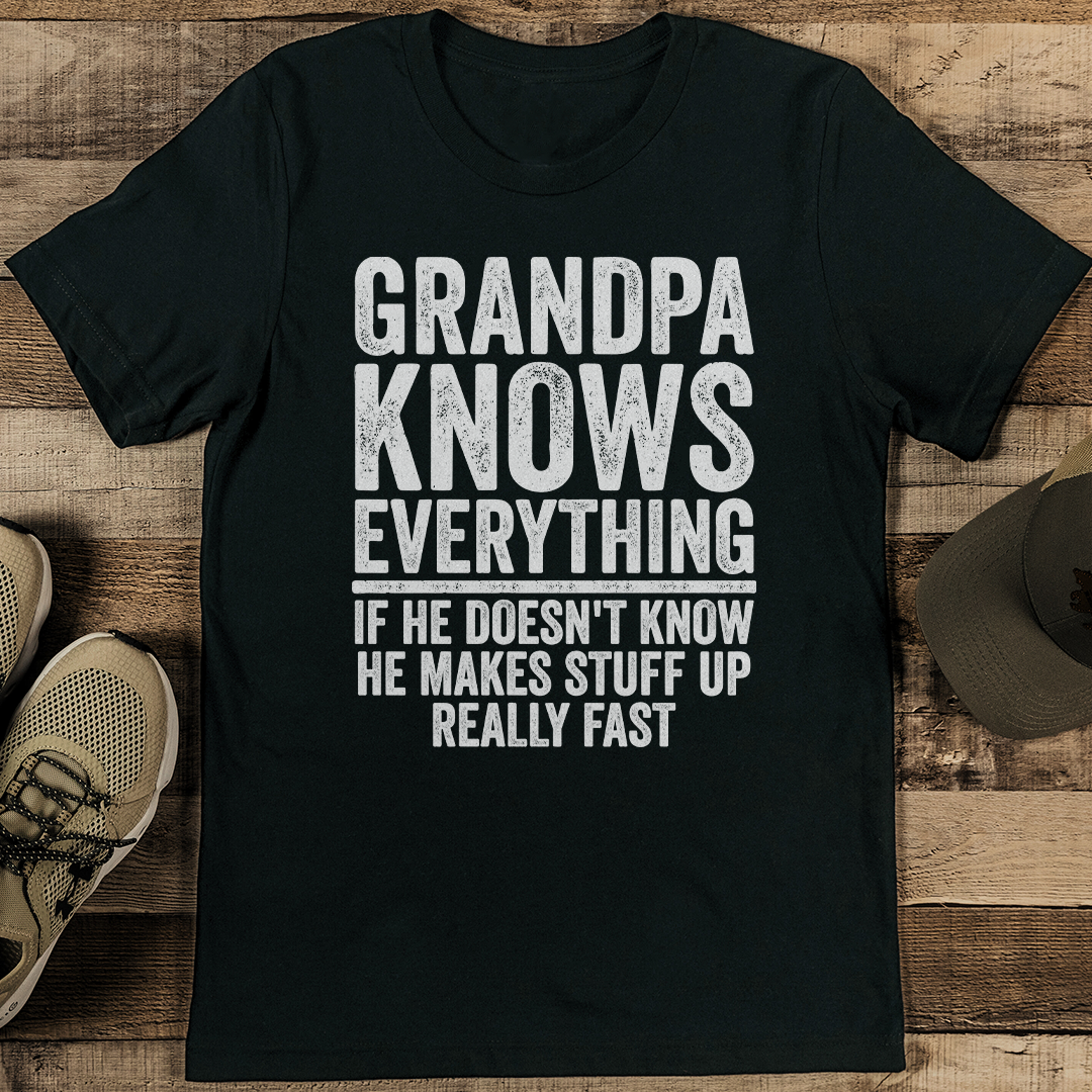 grandpa knows everything tee