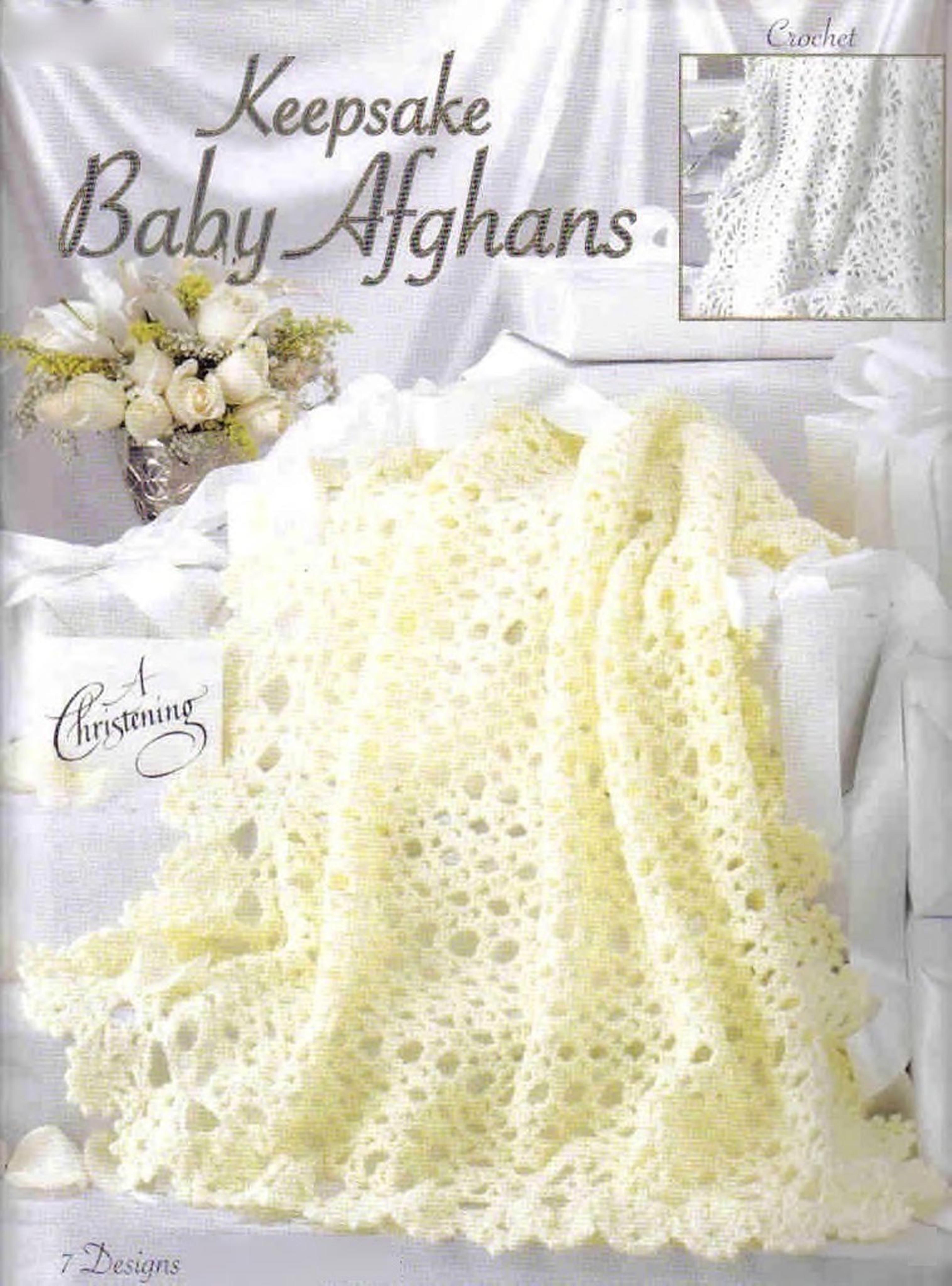 7 designs vintage crochet keepsake baby afghans digital pdf - blanket crochet patterns