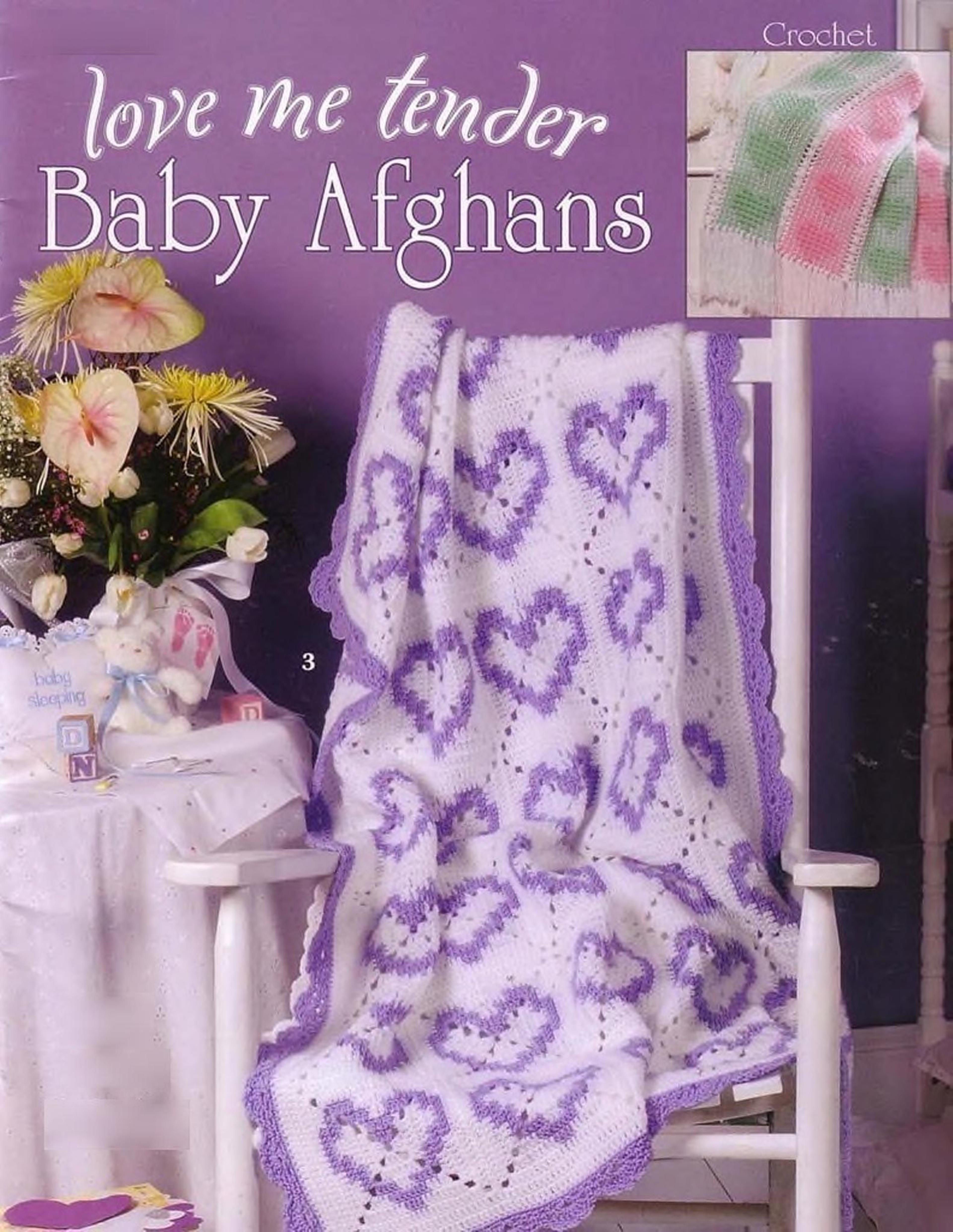 7 designs crochet tender baby afghans - blanket vintage crochet patterns - digital pdf