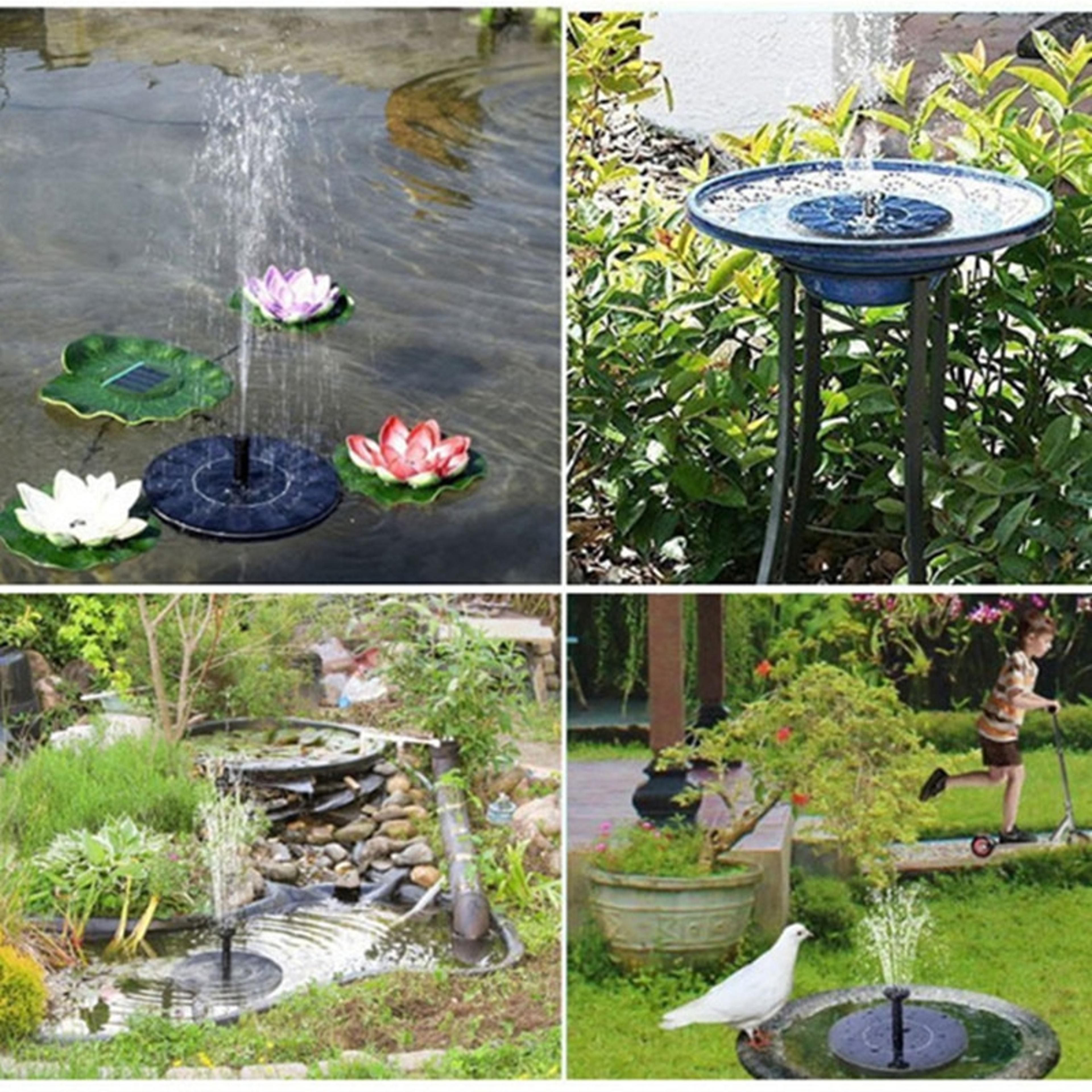 solar garden fountain