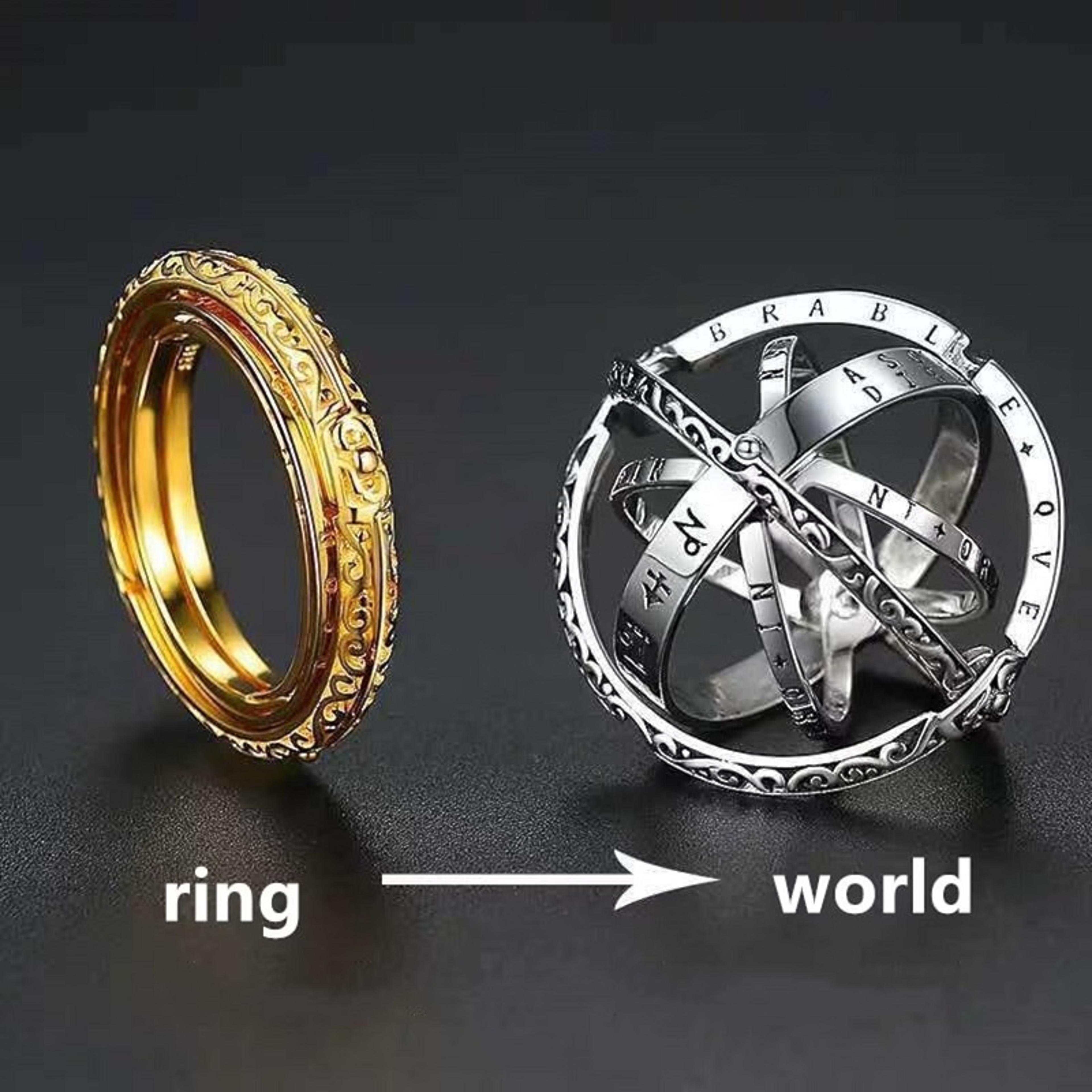 metamorphic astronomical ball ring