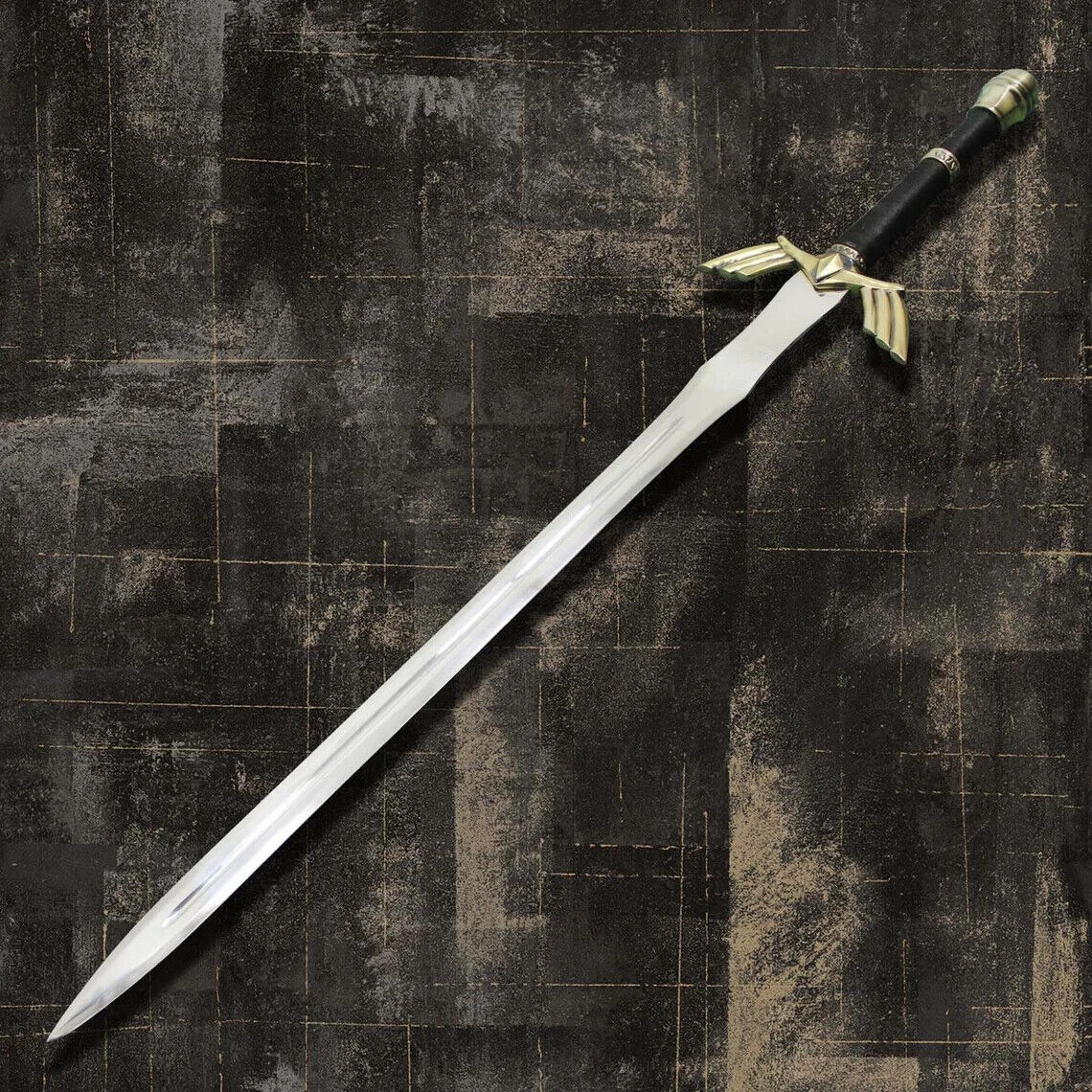 custom handmade forged damascus steel viking sword with wood & brass handle with leather sheath