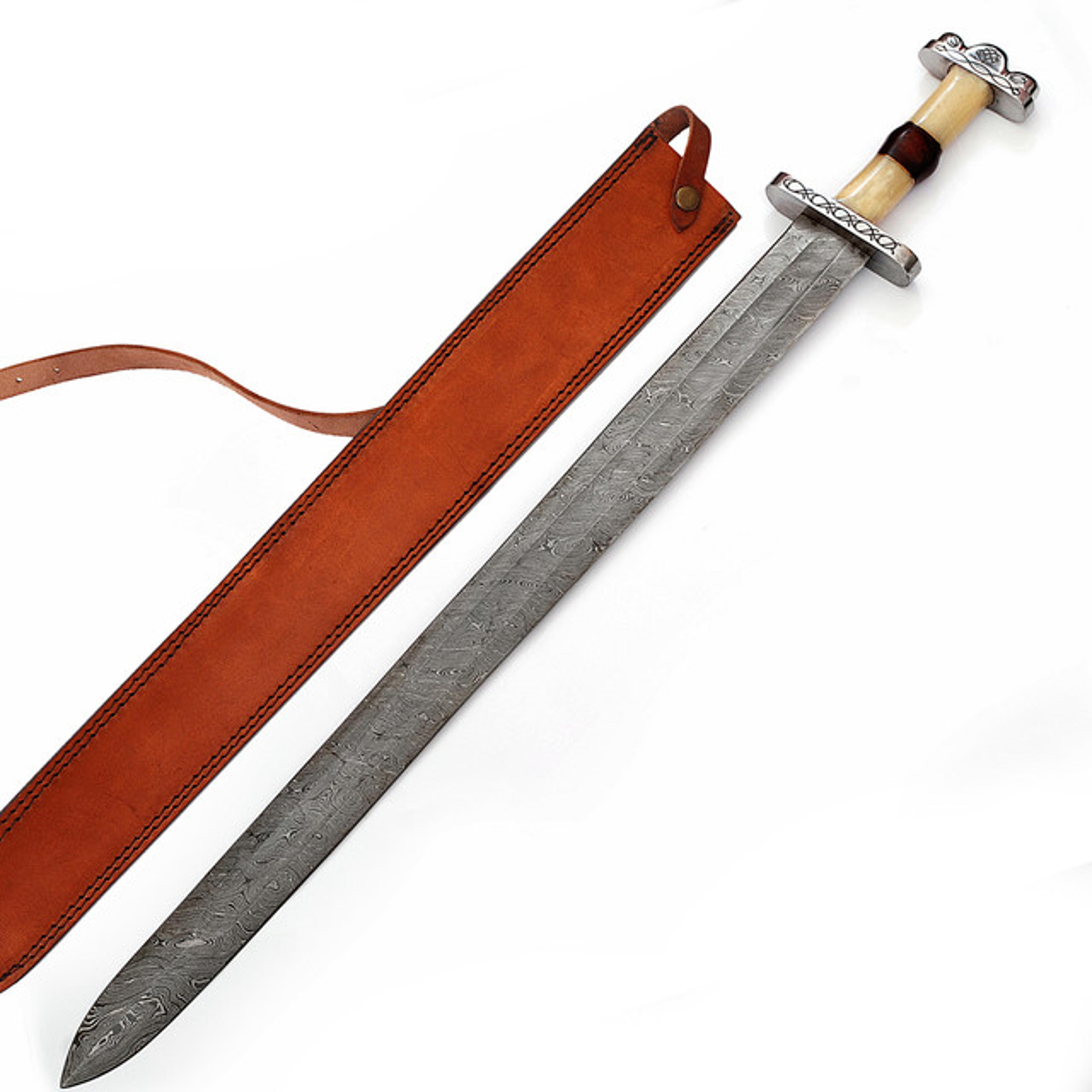 anglo saxon no mans land damascus steel battle sword