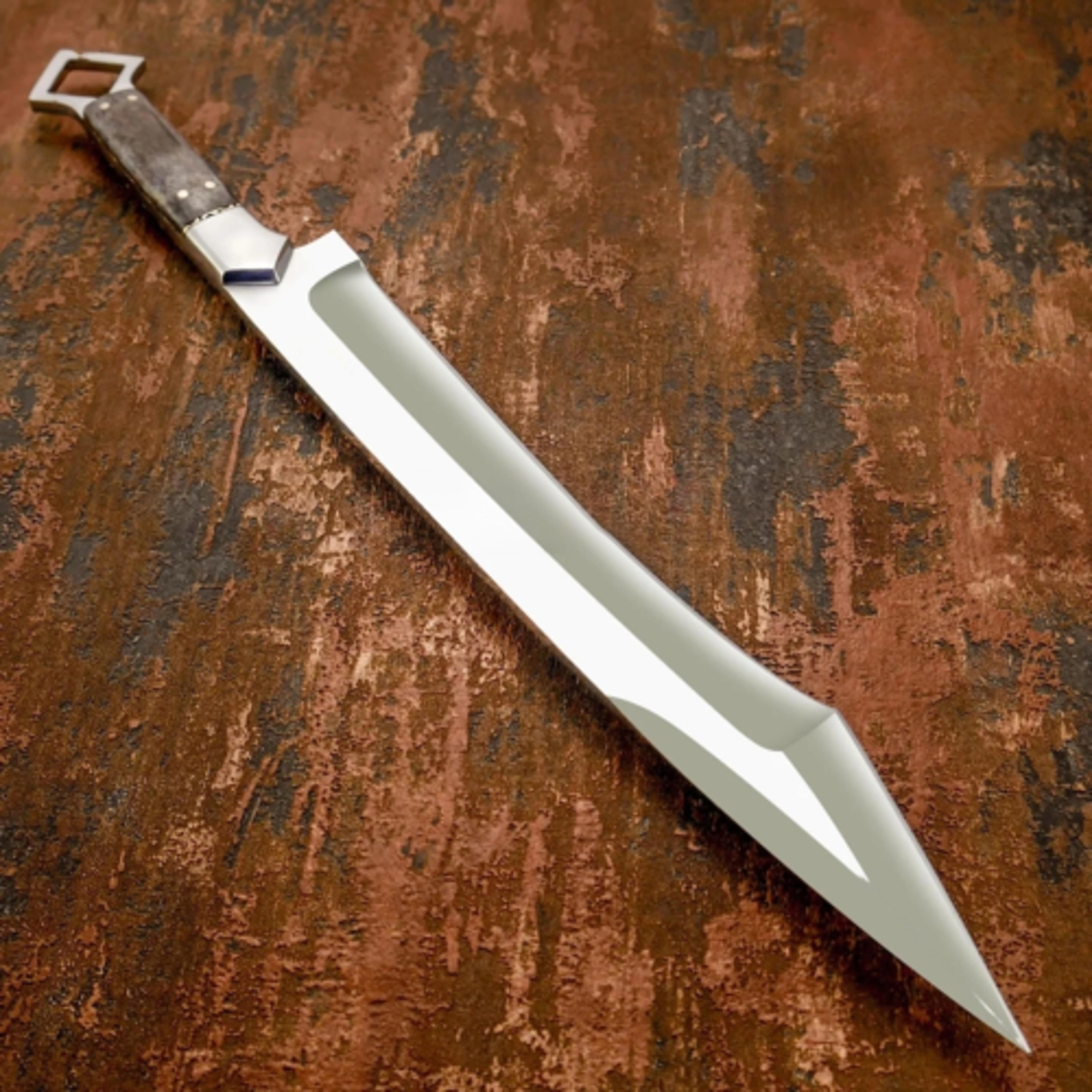 battle ready hand crafted tactical combat full tang machete knife w/ sheath