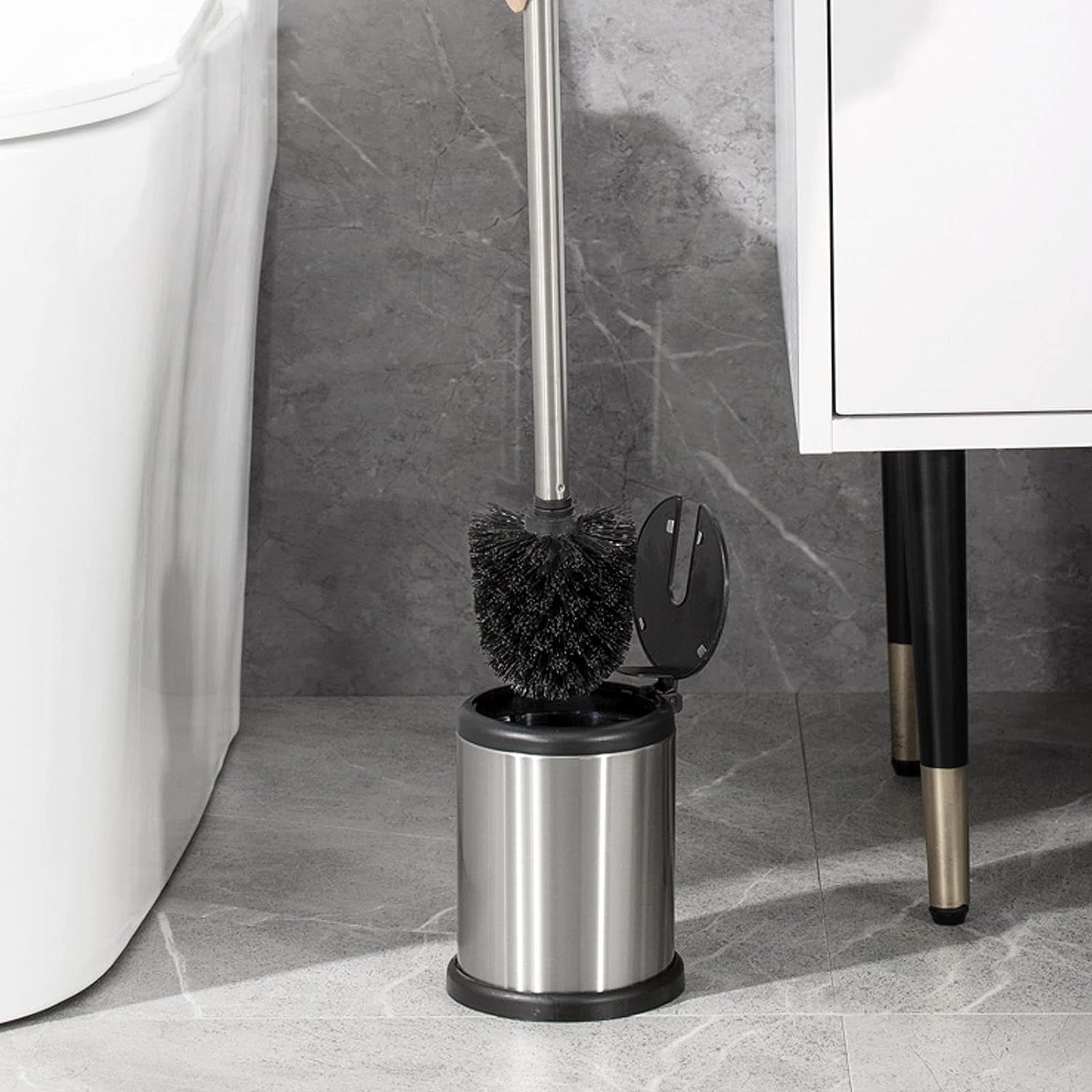 toilet brush holder set with lid