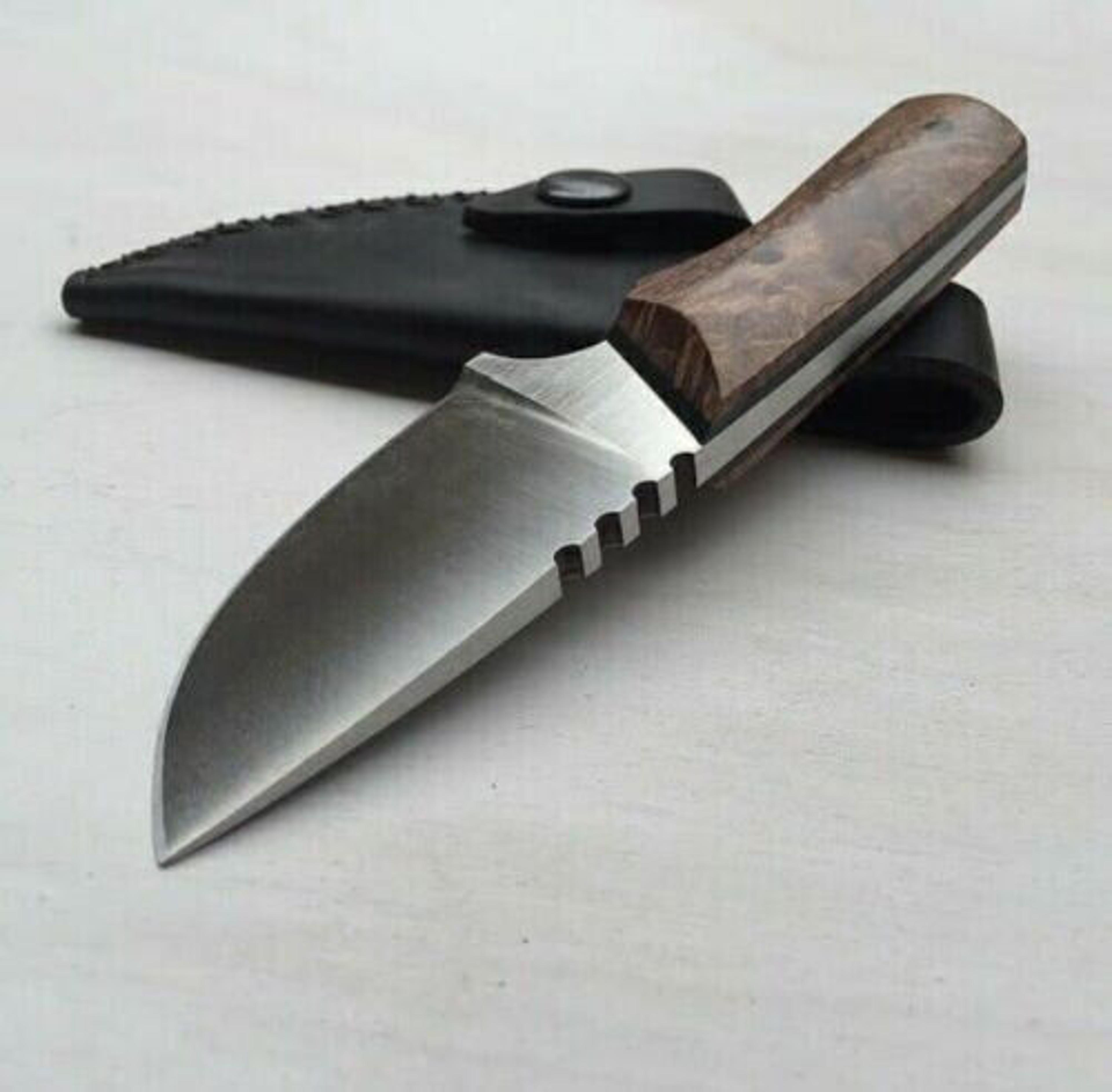 handmade d2 steel blade wood handle skinner knife best for survival gift for him