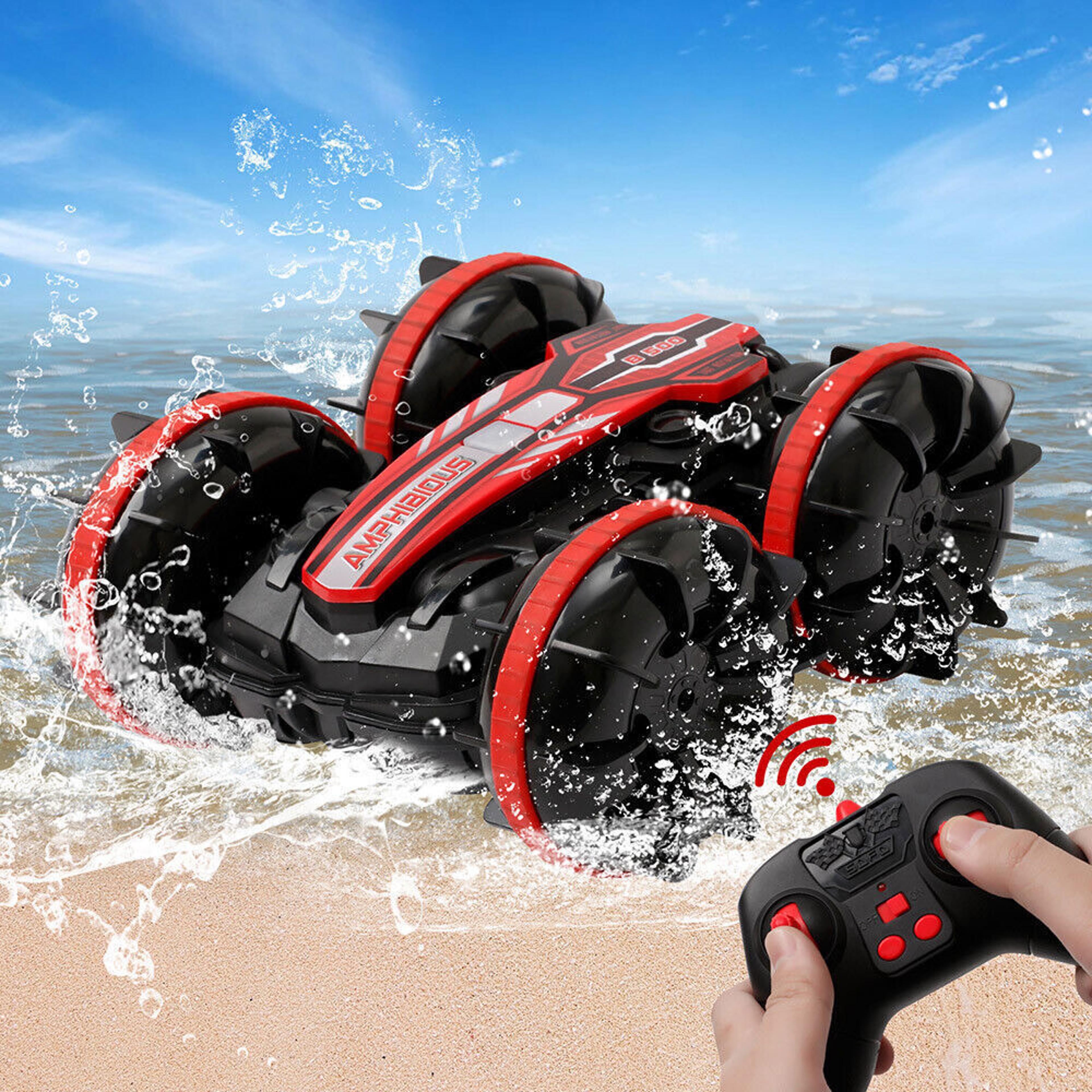 4wd amphibious rc car stunt toy