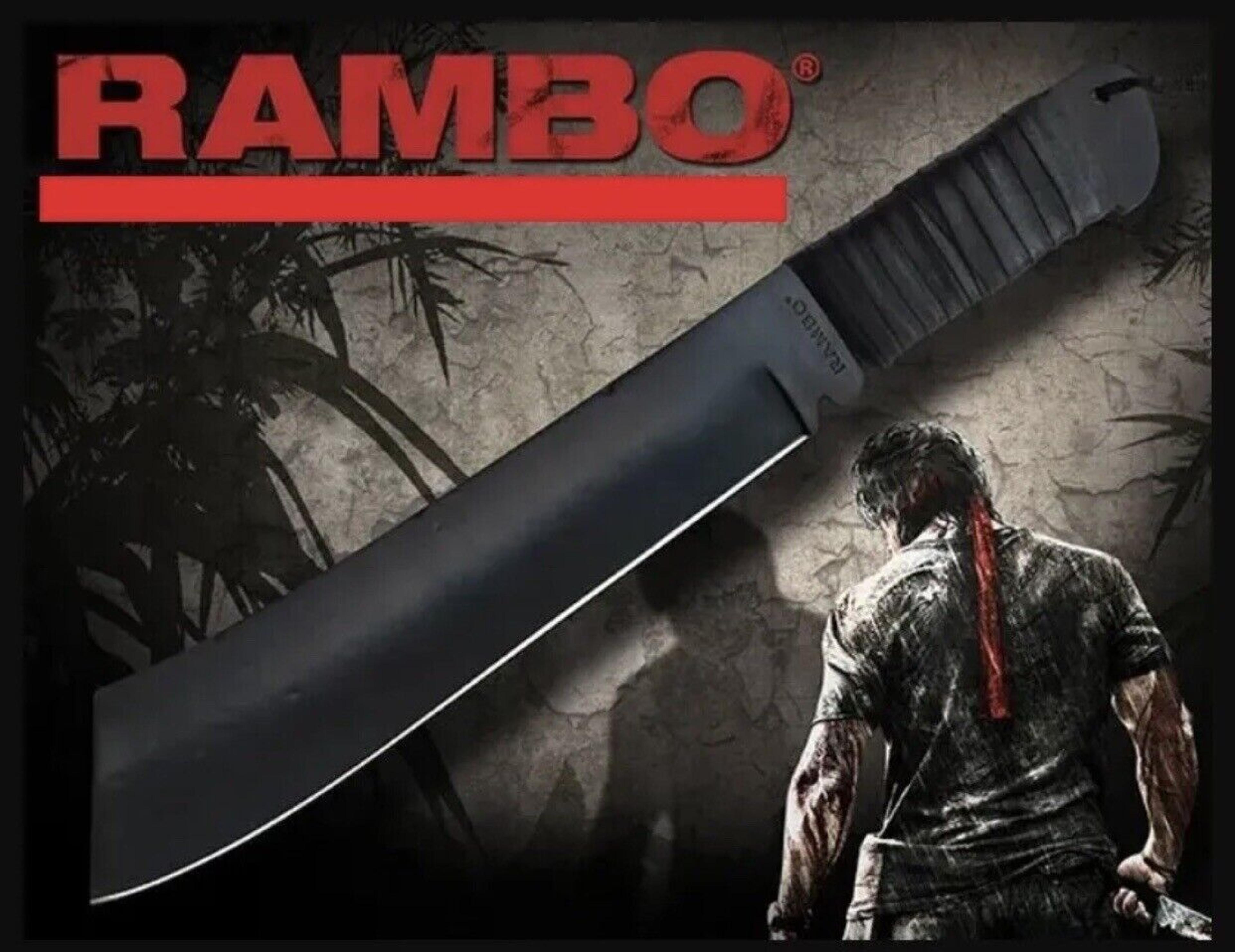 rambo last blood survival tactical machete hand made d2 steel hunting army knife
