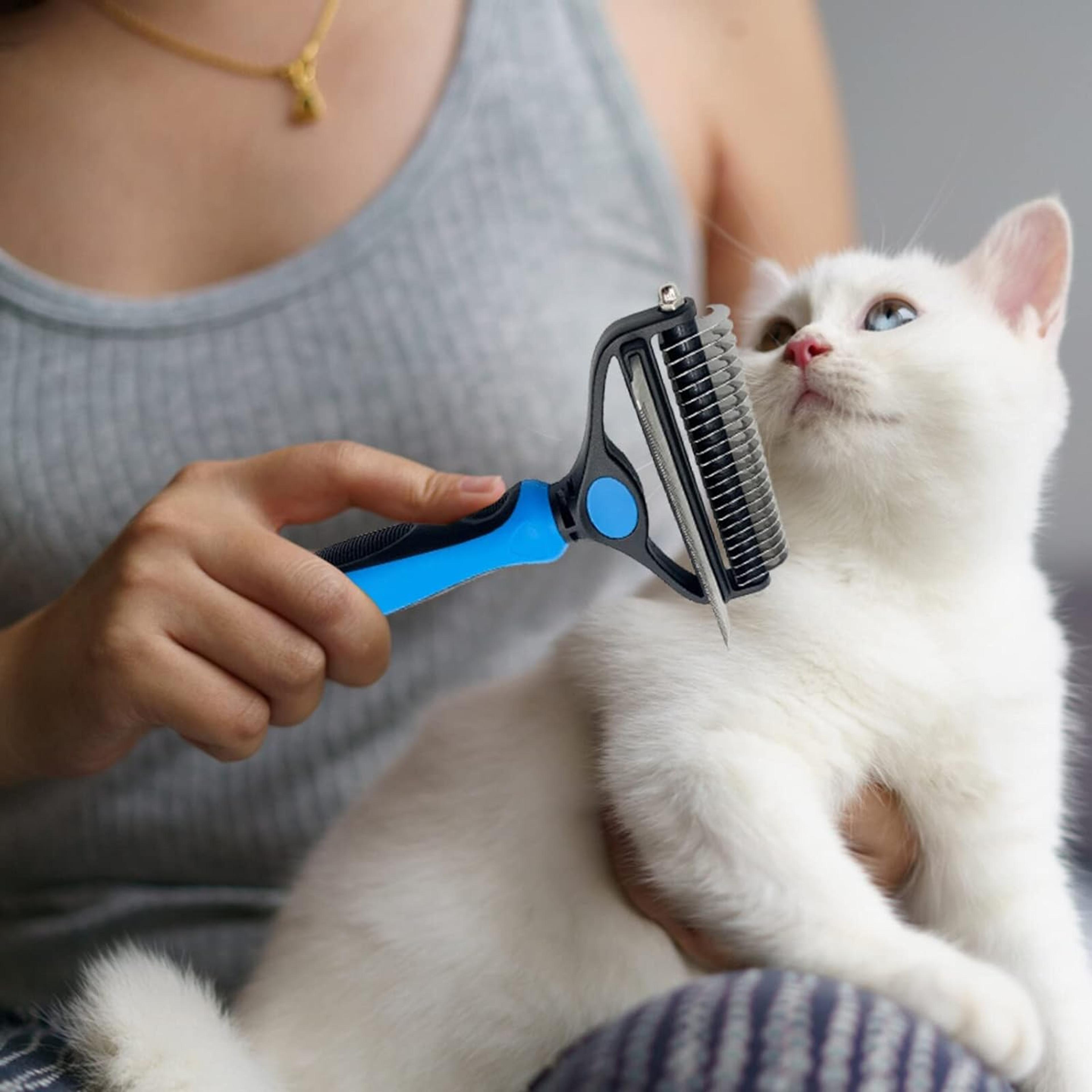 cat undercoat rake comb for pet grooming