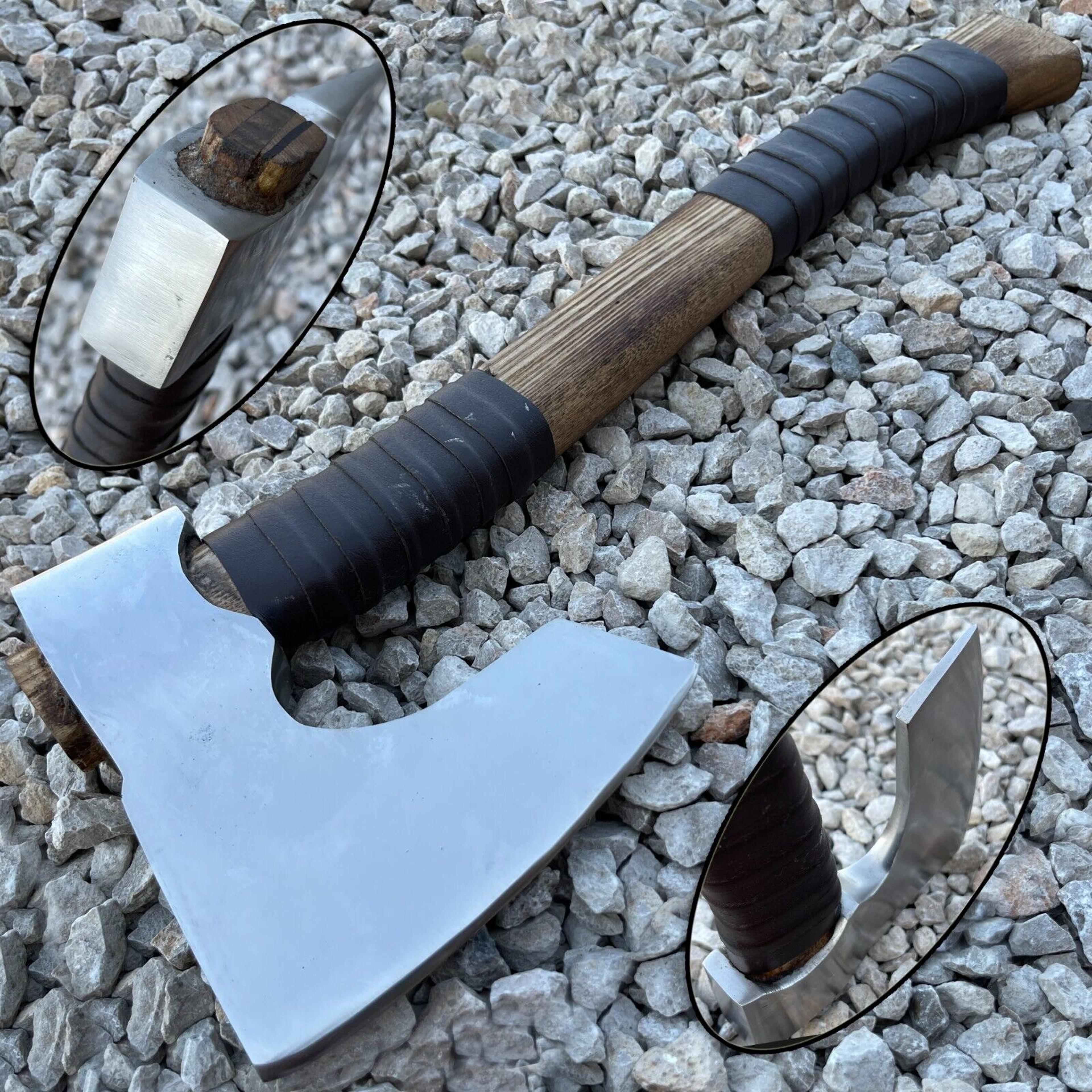 viking axe custom handmade carbon steel blade hunting axe camping axe gift axe