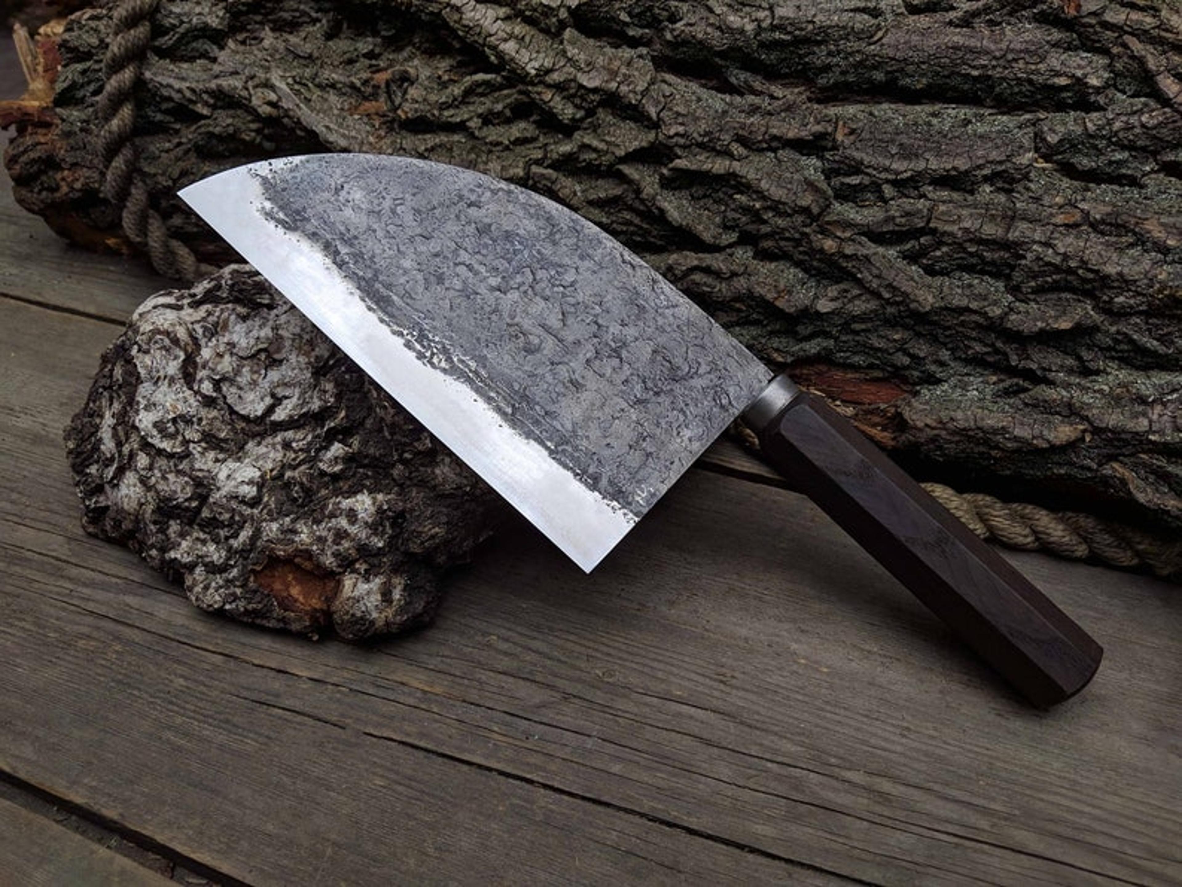 8 inch kitchen knife. chef's knife. handmade knife. knife for cutting vegetables and herbs. kitchen tool. kitchen cutler