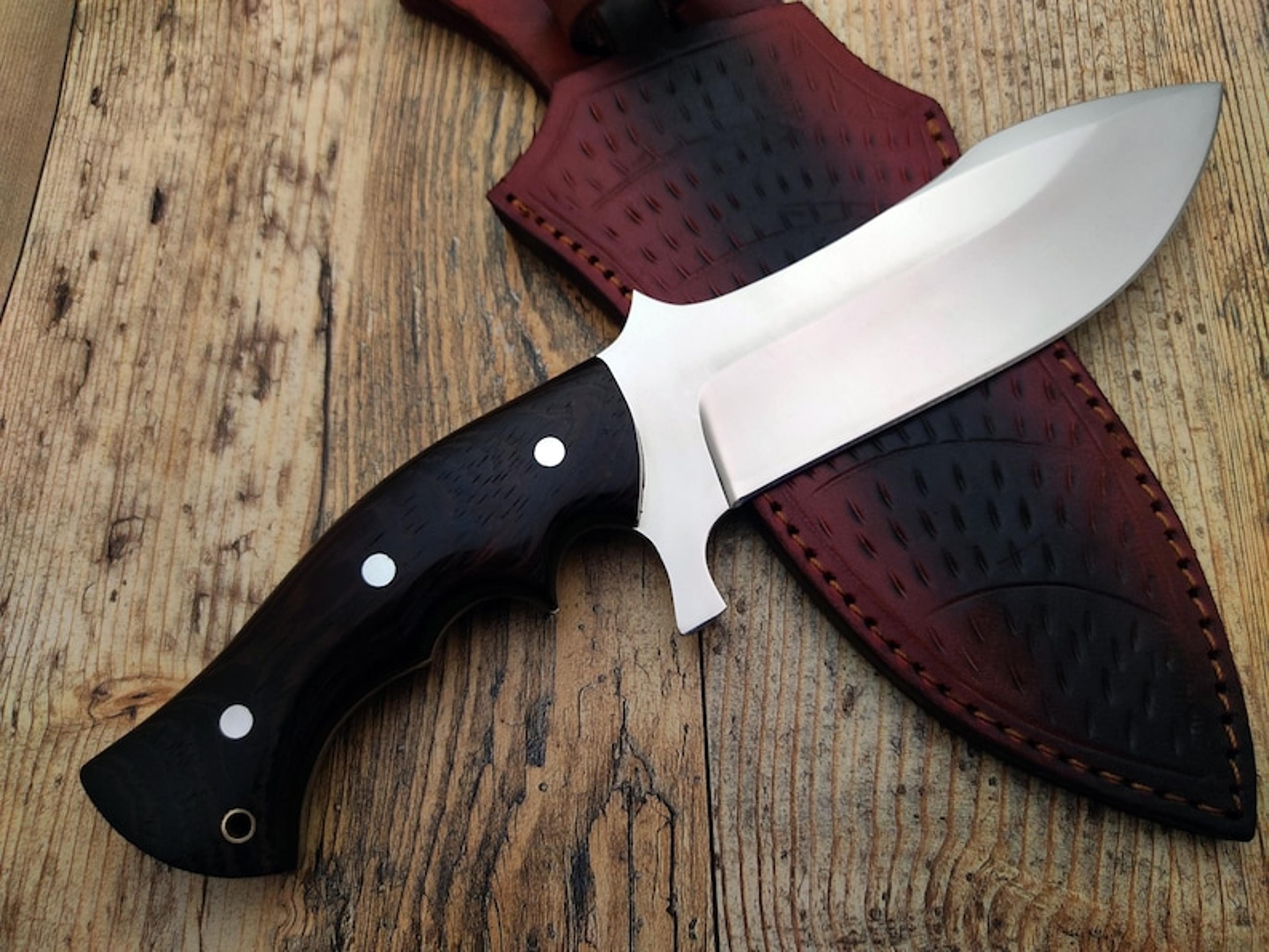 hunting knife 440c stainless steel custom handmade bowie knife 88-aa