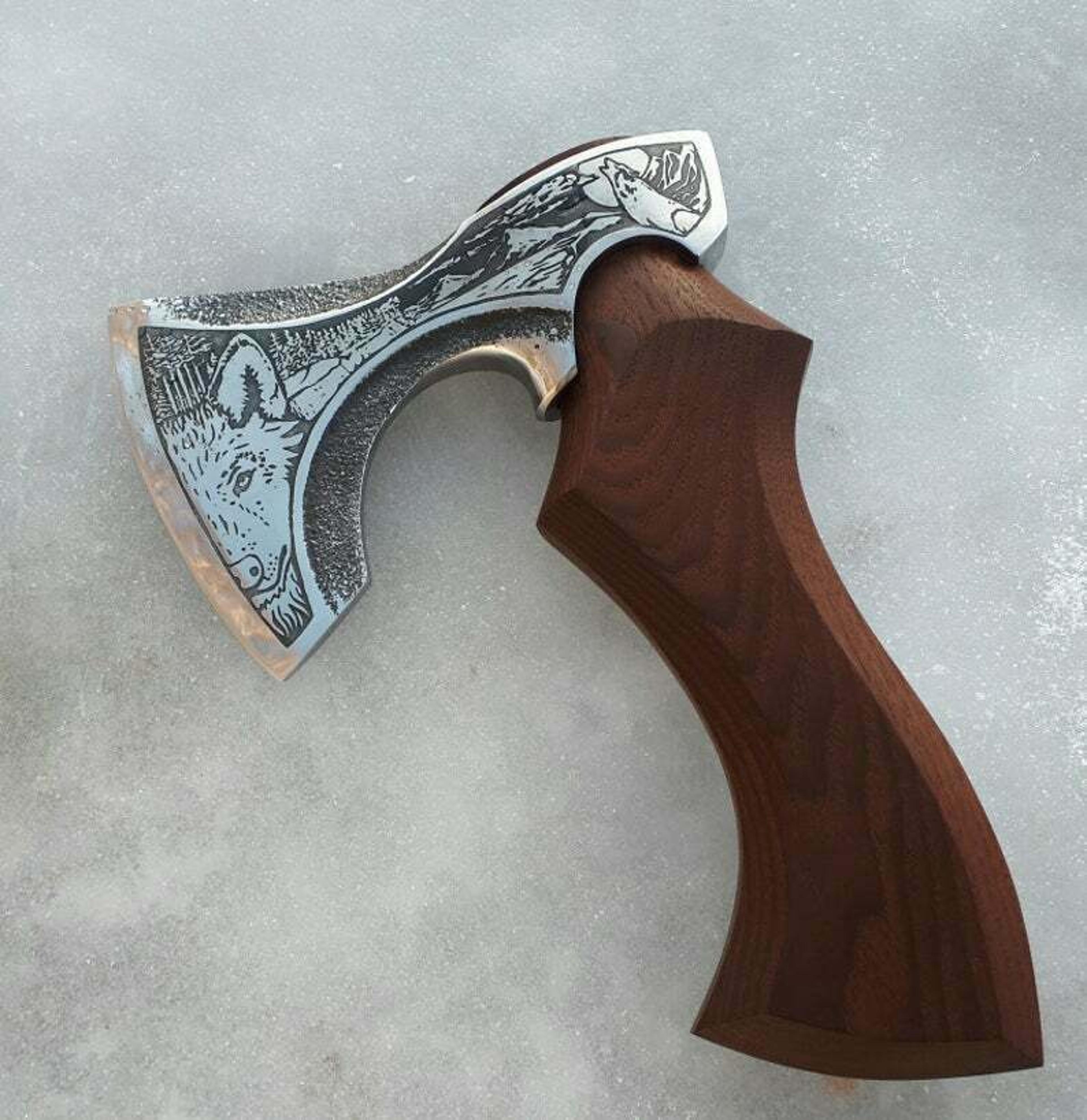 custom hand forged carbon steel handle viking throwing hatchet tomahawk axe