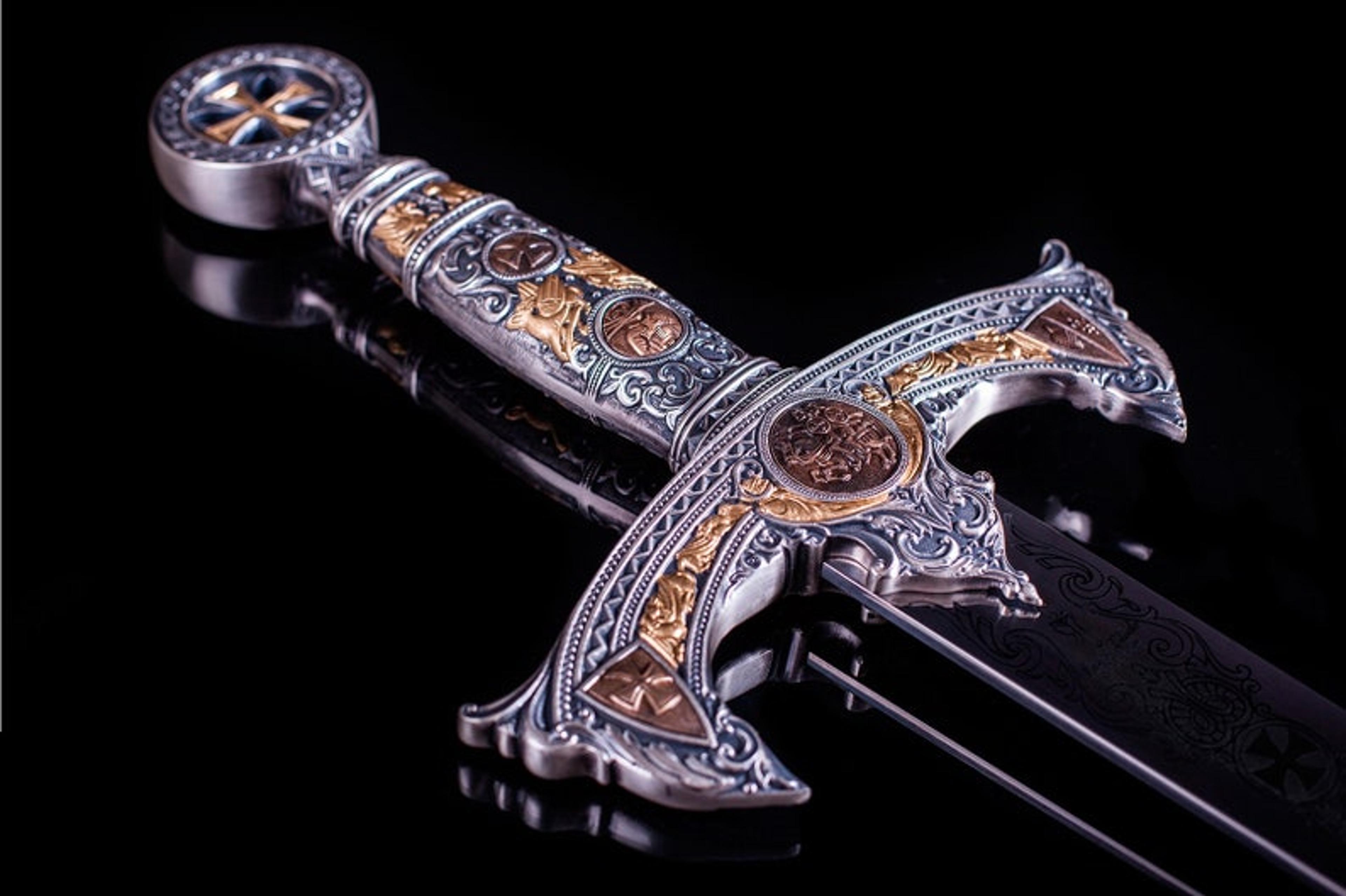templar sword – historic crusader collectible - 41 inches medieval knight sword – exclusive legend series