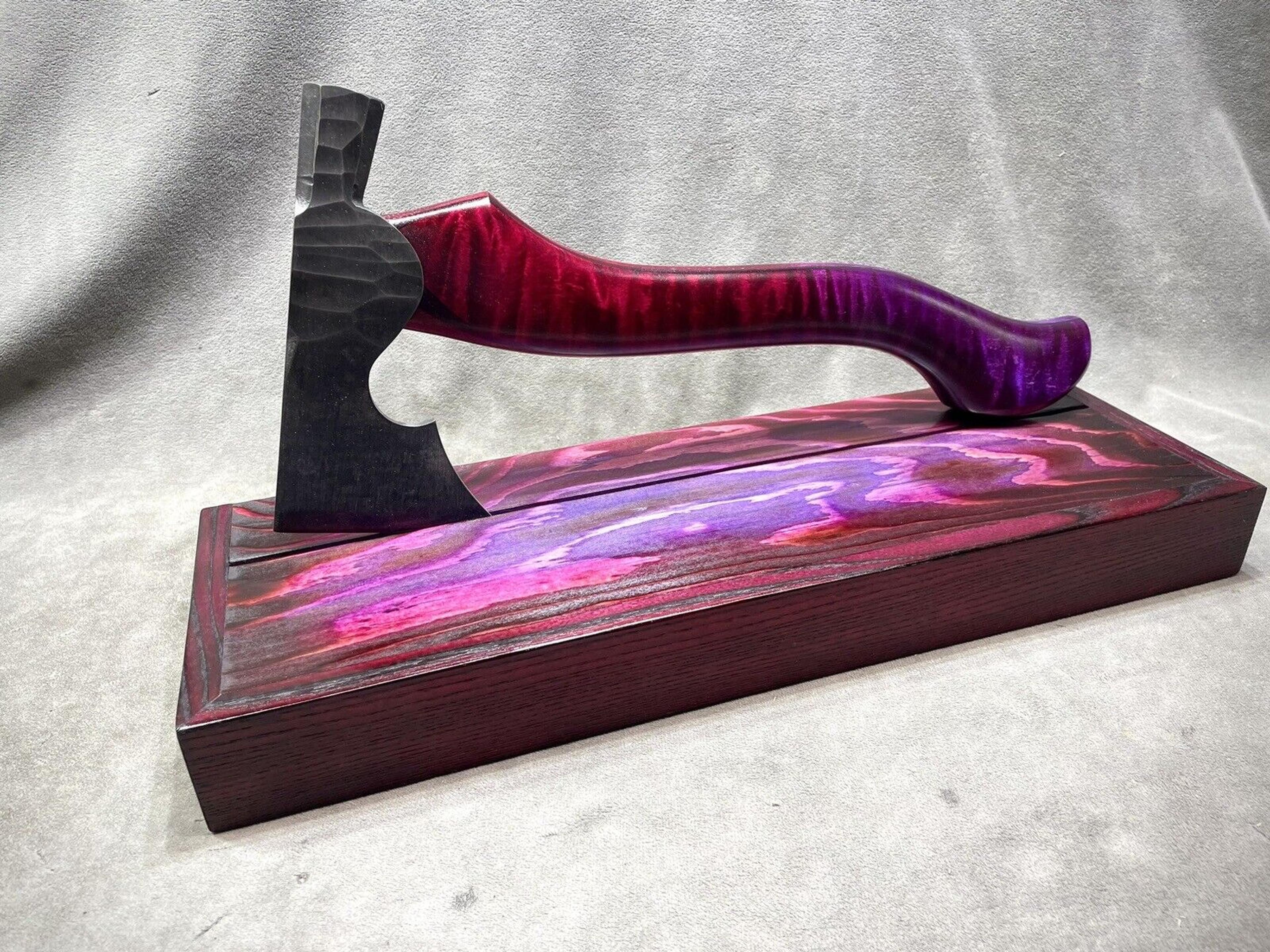 custom vikingette half hatchet by uncle pimpy axe palace | handmade laminated hardwood handle | restored vintage style