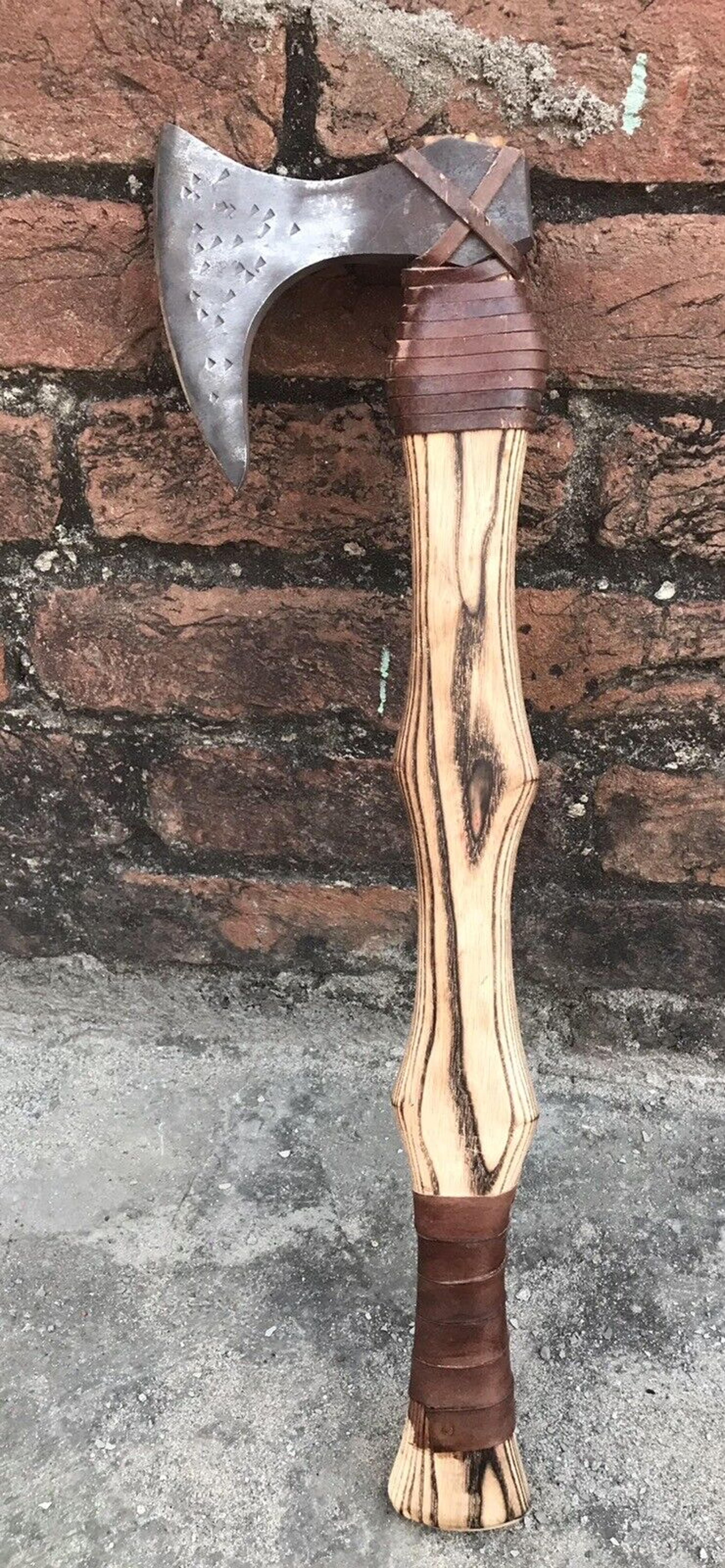 custom hand-forged steel hatchet – 5.5" blade, full tang rosewood handle, tactical camping & survival axe