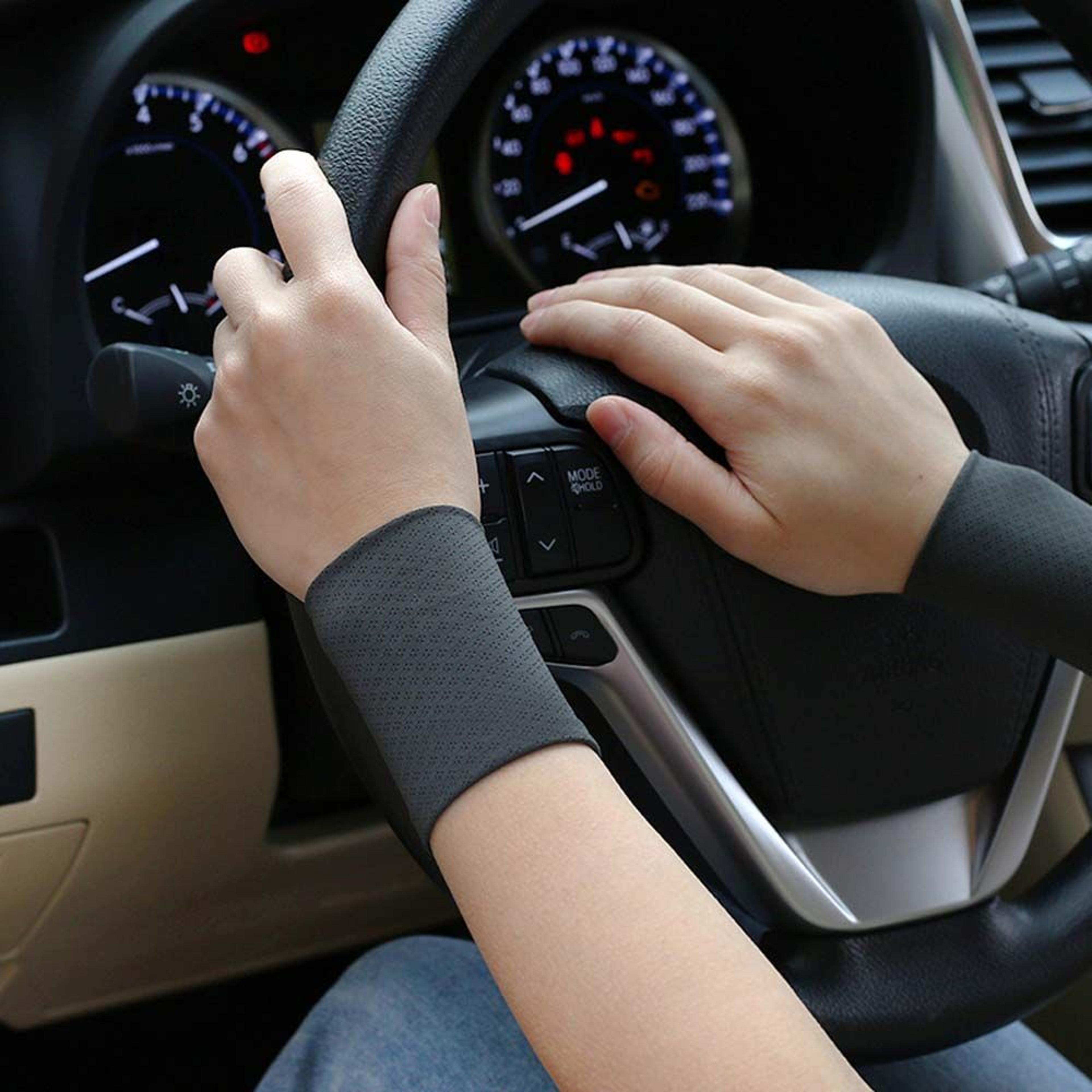 personalized elastic ice silk arm sleeves outdoor sunscreen sports wristband for men & women