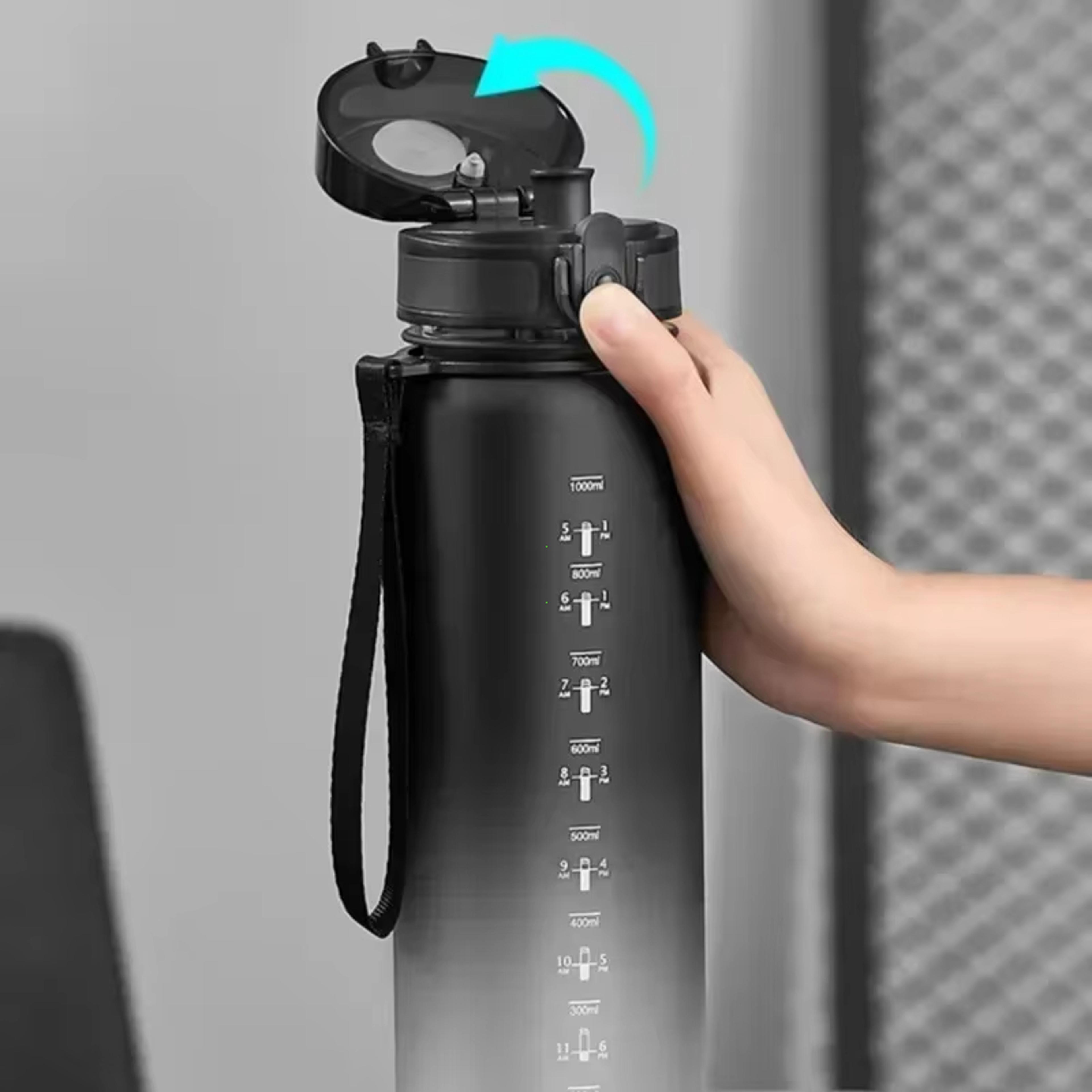 large capacity sports water bottle for men & women portable plastic drinkware for outdoor & fitness