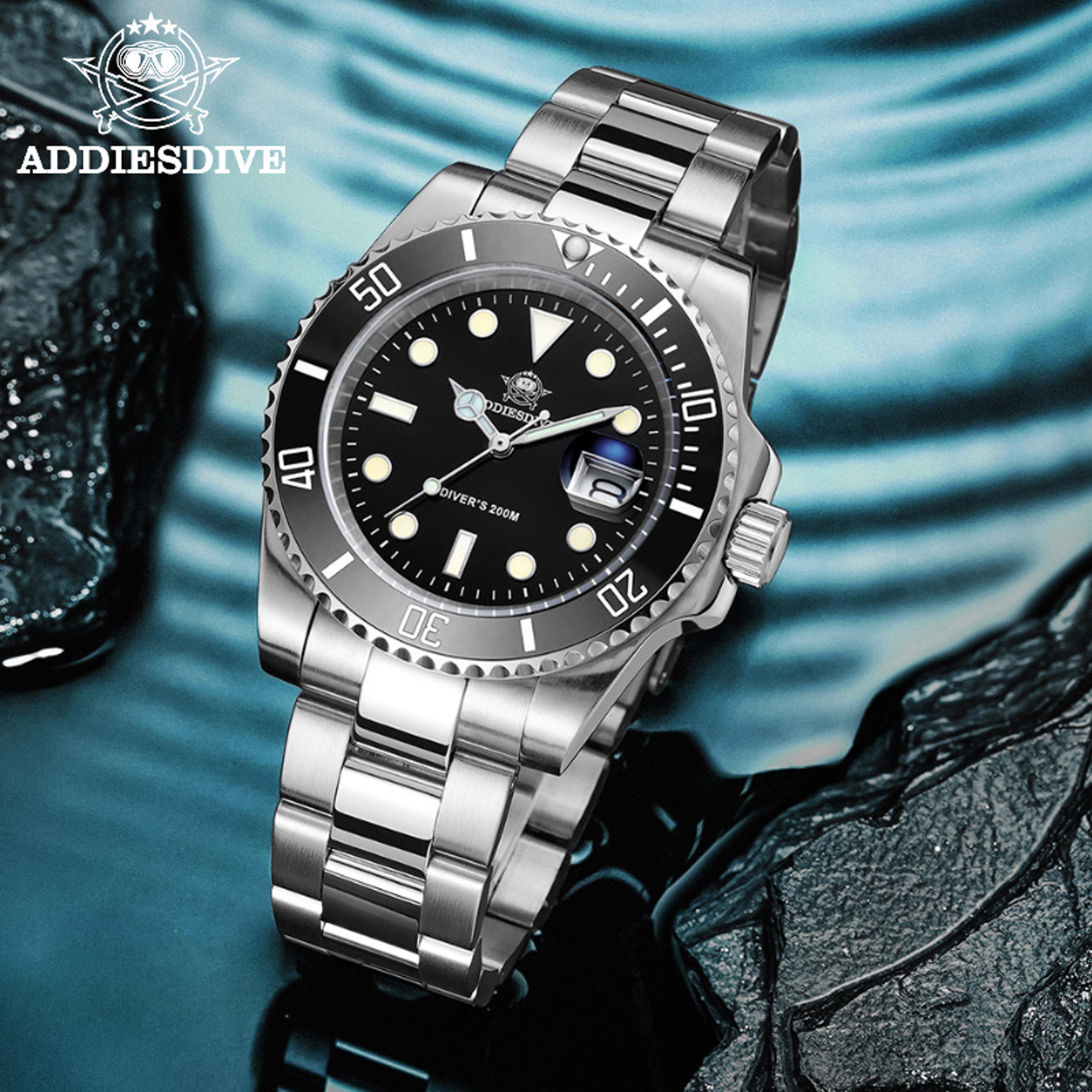 stainless steel waterproof sports watch for men business & leisure quartz watch