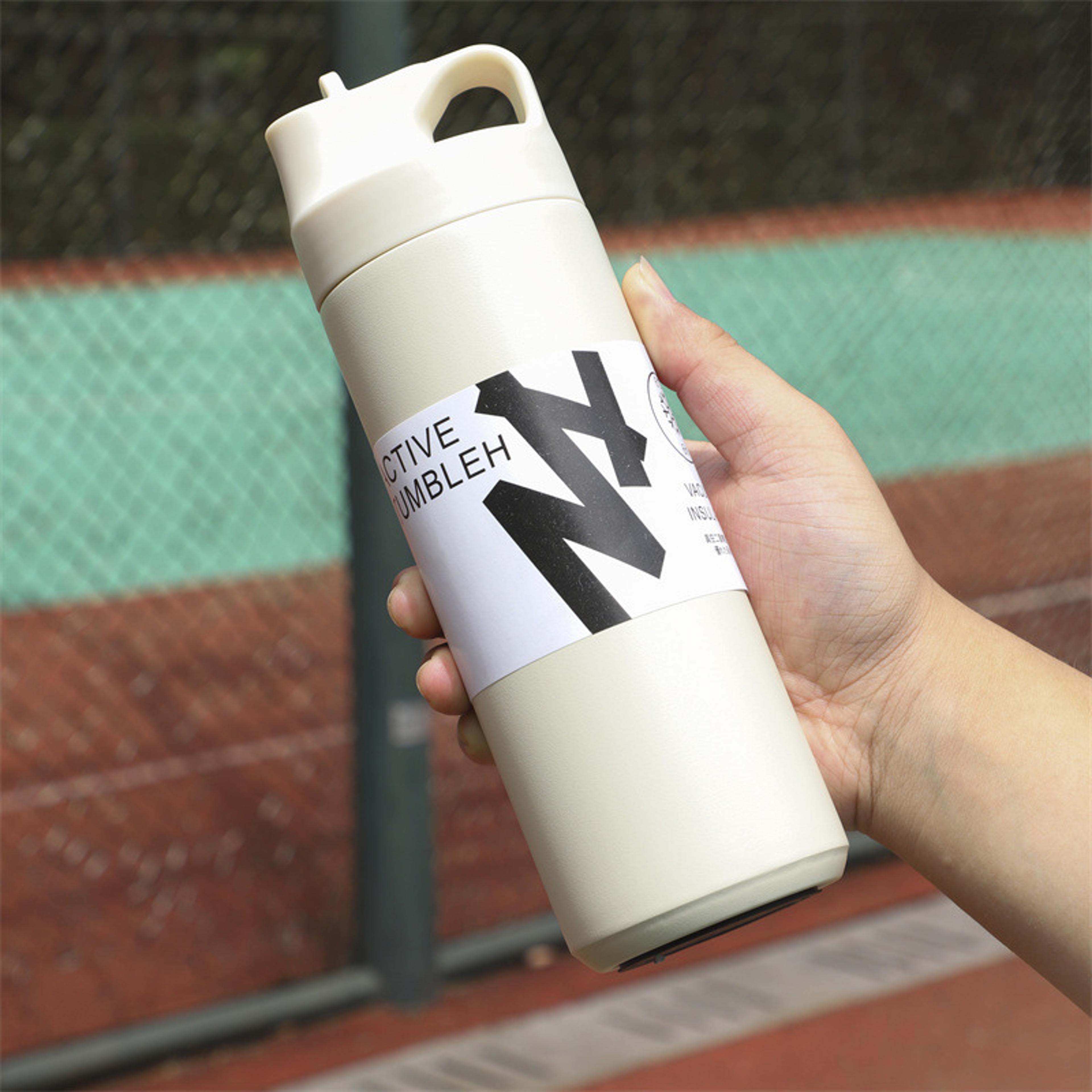 stainless steel thermos bottle insulated portable tumbler for travel outdoor sports & water