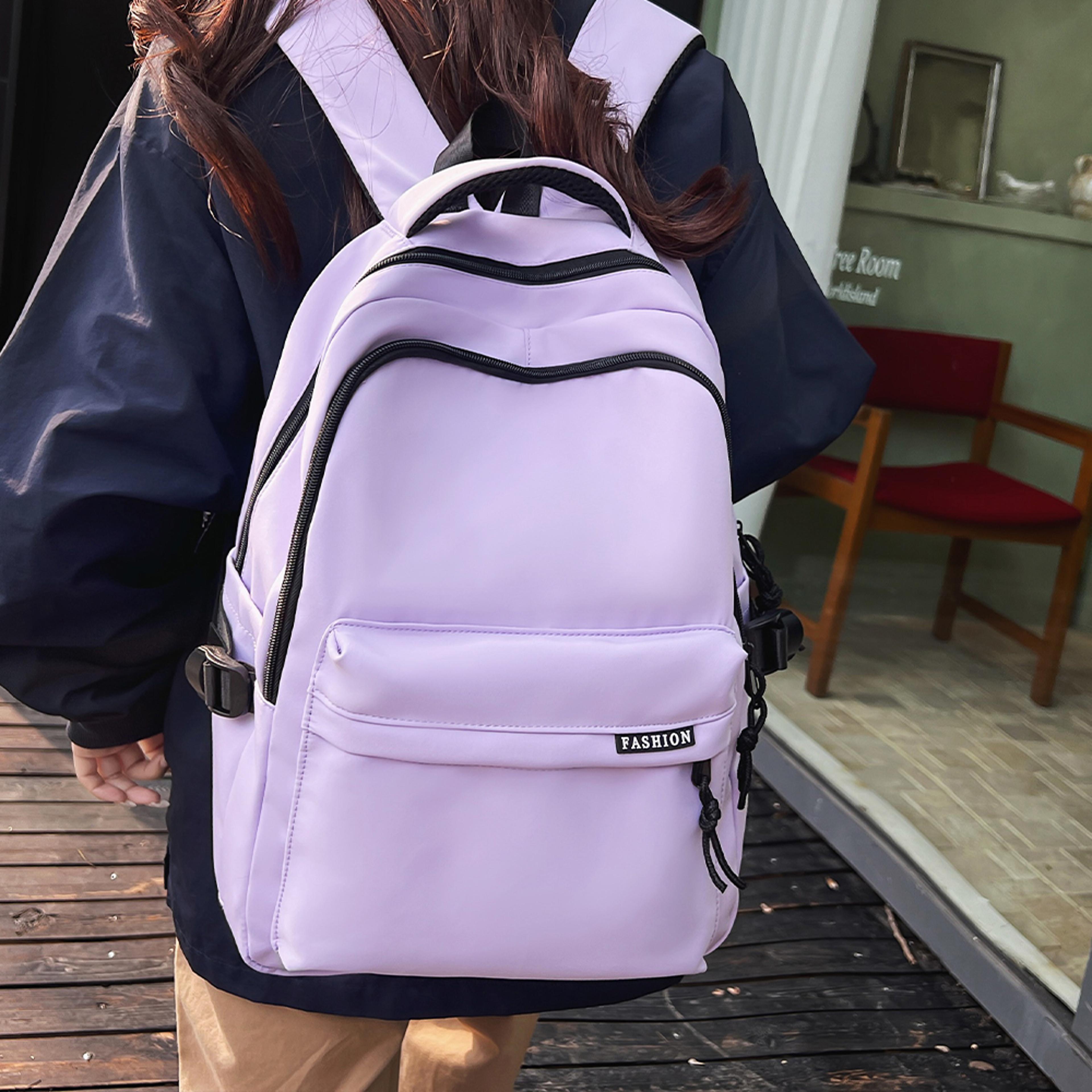 large capacity black backpack for high school students durable travel bag for middle school students