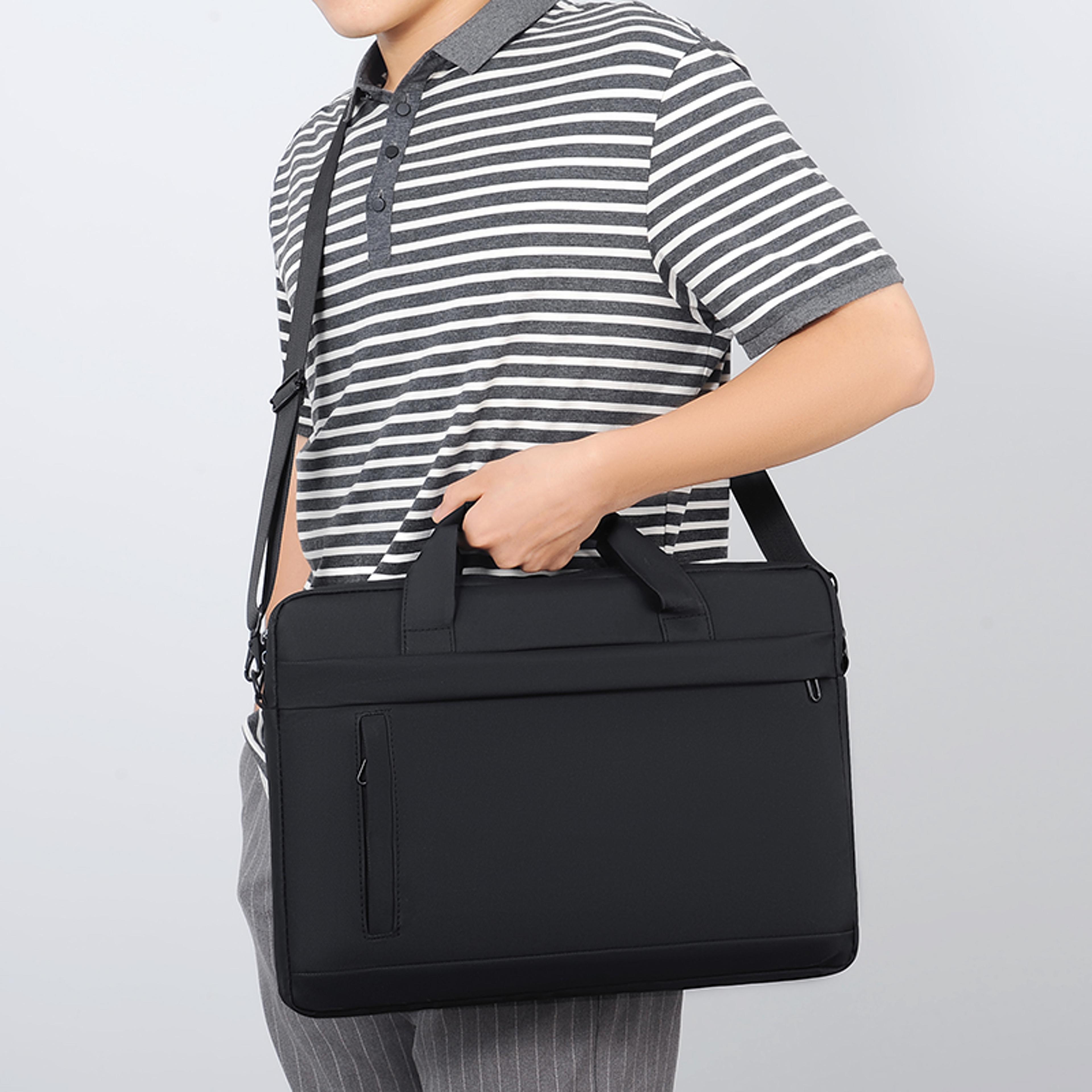 laptop tote bag with adjustable shoulder straps business briefcase for school office and daily commute