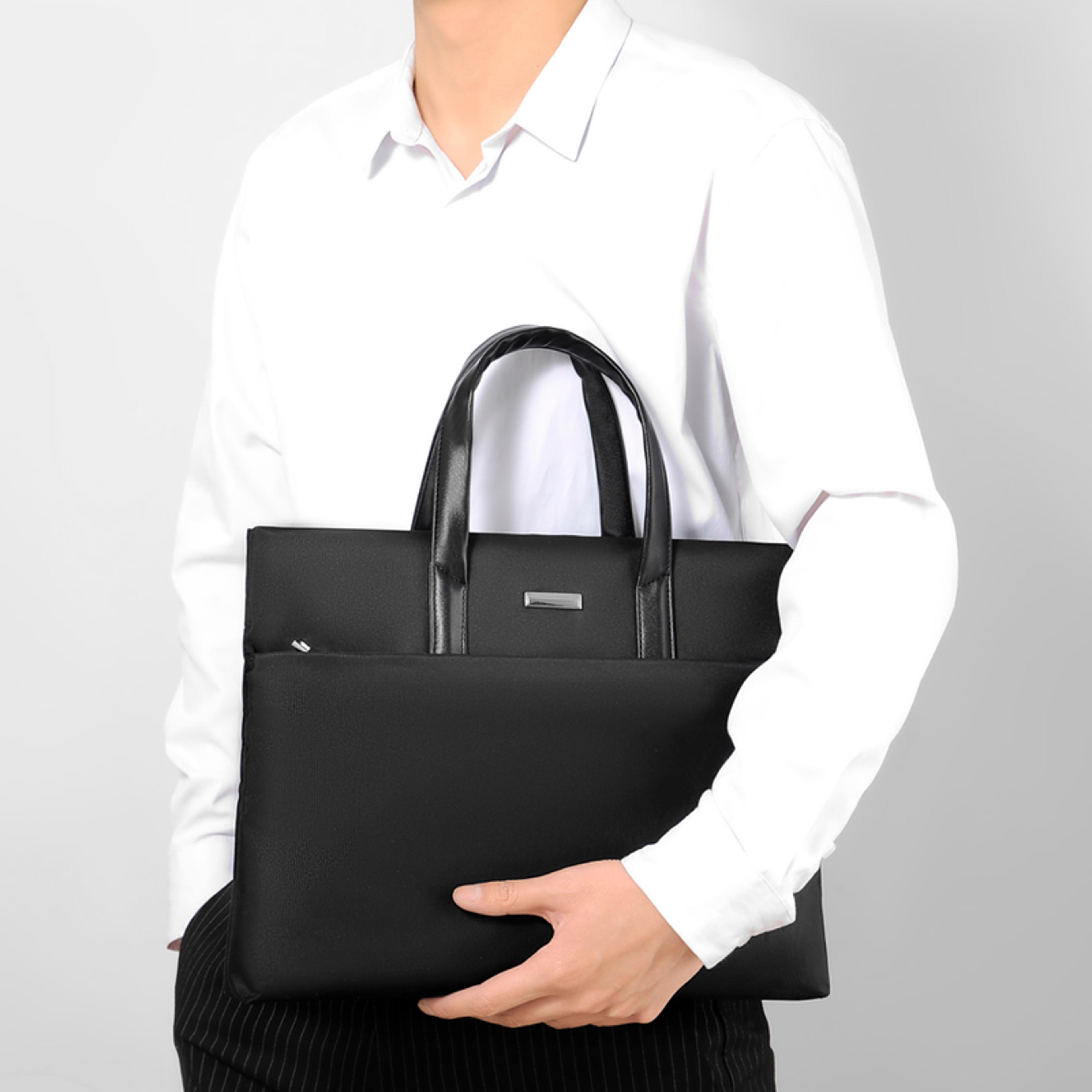 large capacity business briefcase with notebook compartment computer bag for men