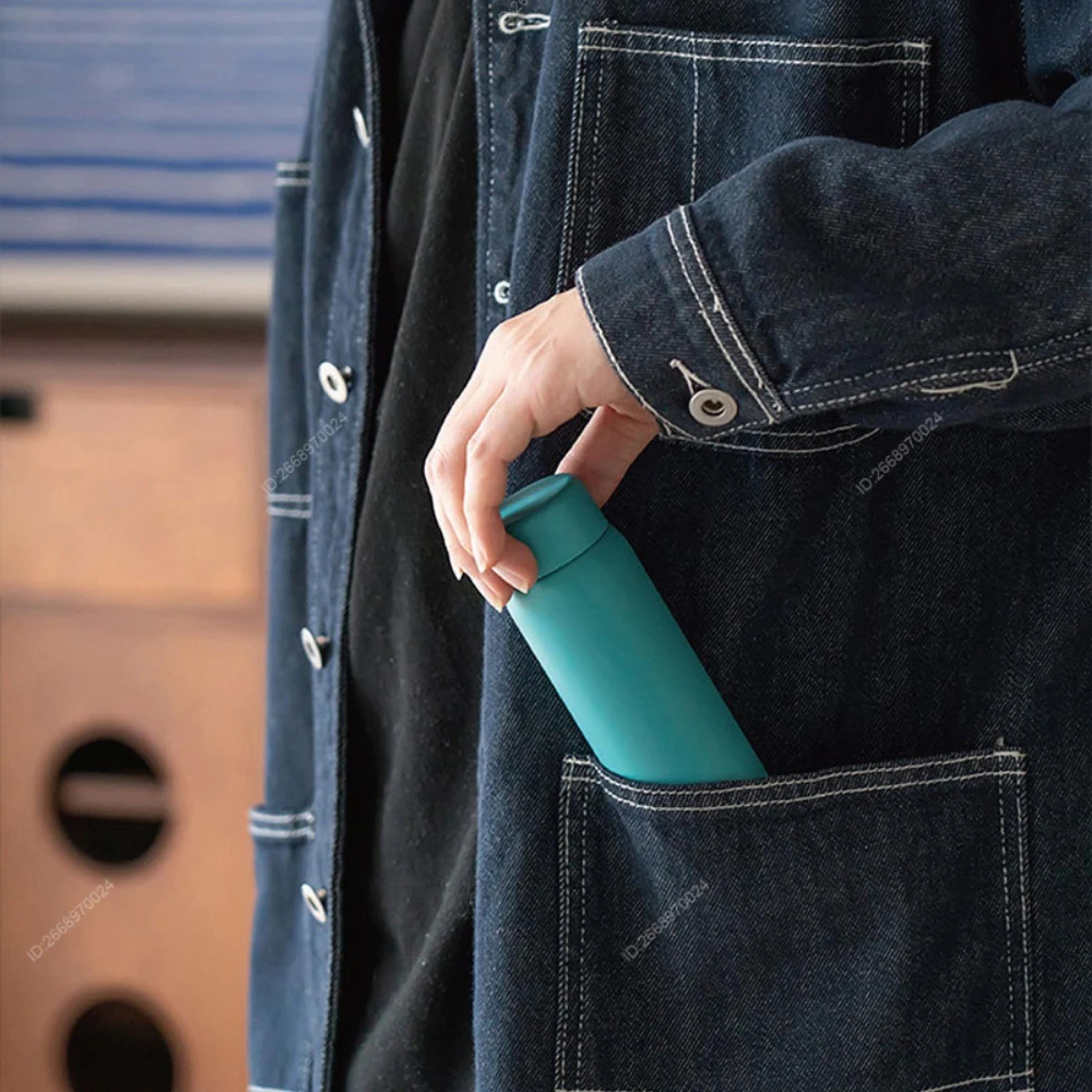 compact stainless steel insulated water bottle perfect for hydration with slim cute design