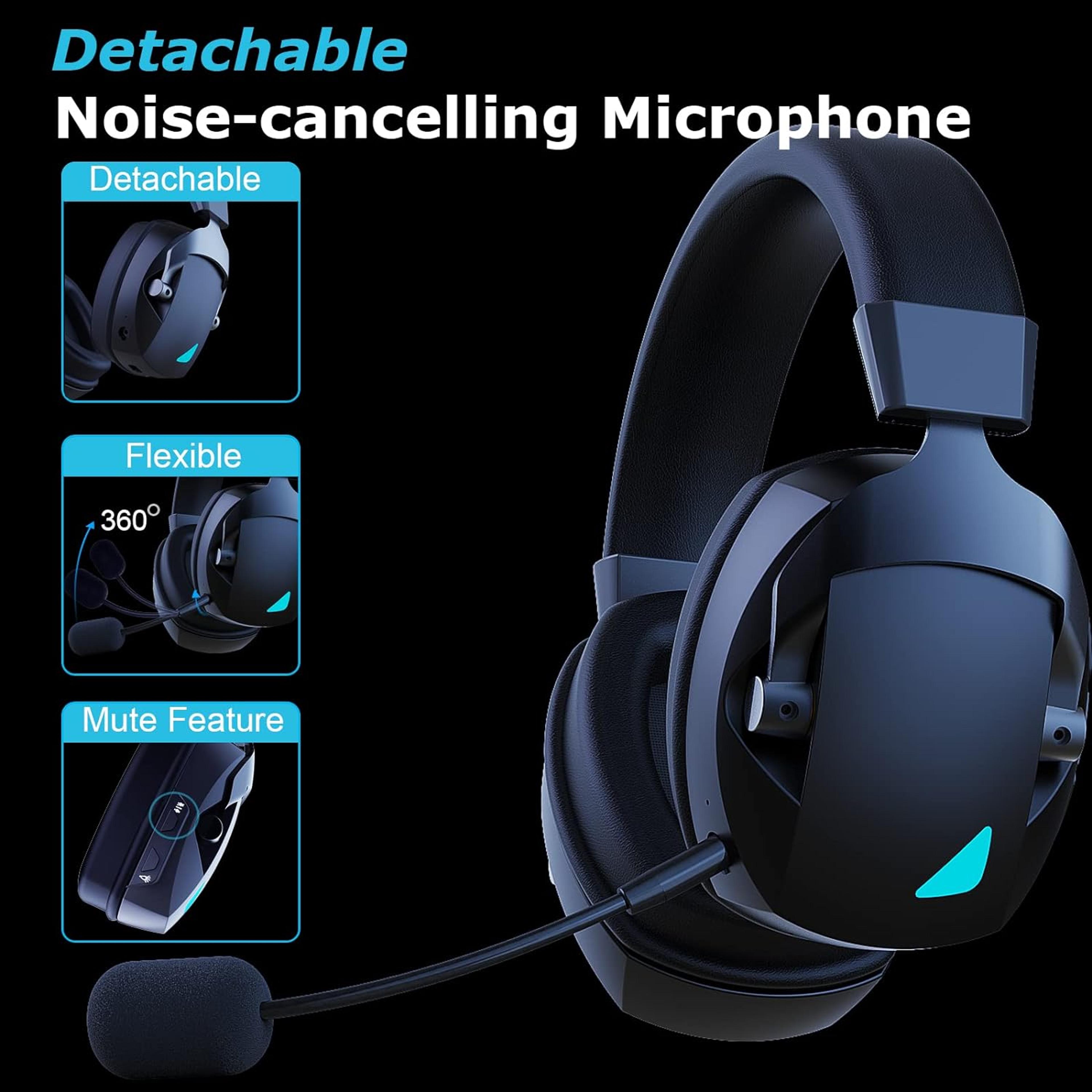 wireless gaming headset for pc nintendo switch bluetooth gaming headphones with microphone