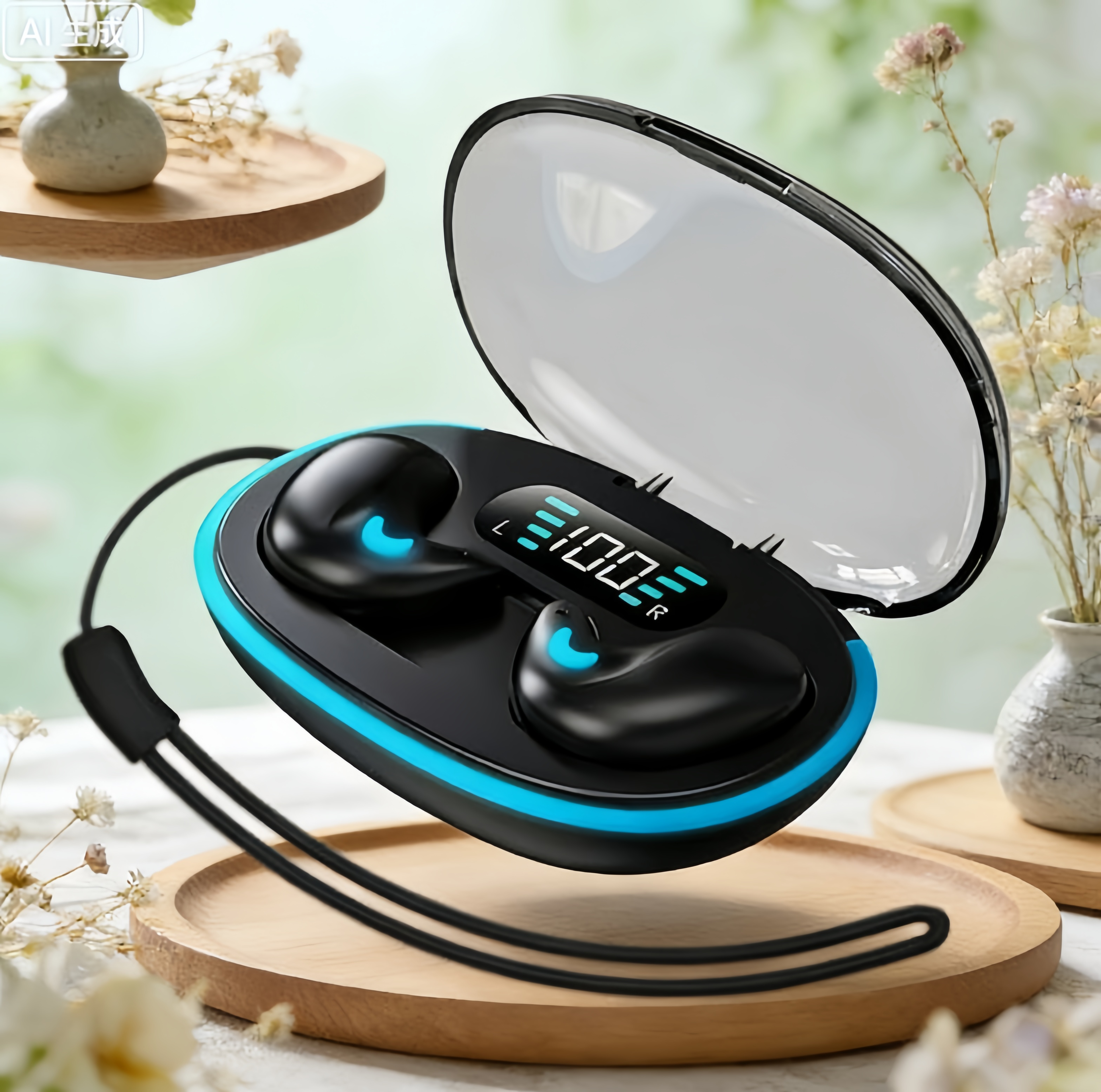 ultra slim sleeping bluetooth earbuds wireless bluetooth earphones with hi fi stereo sound