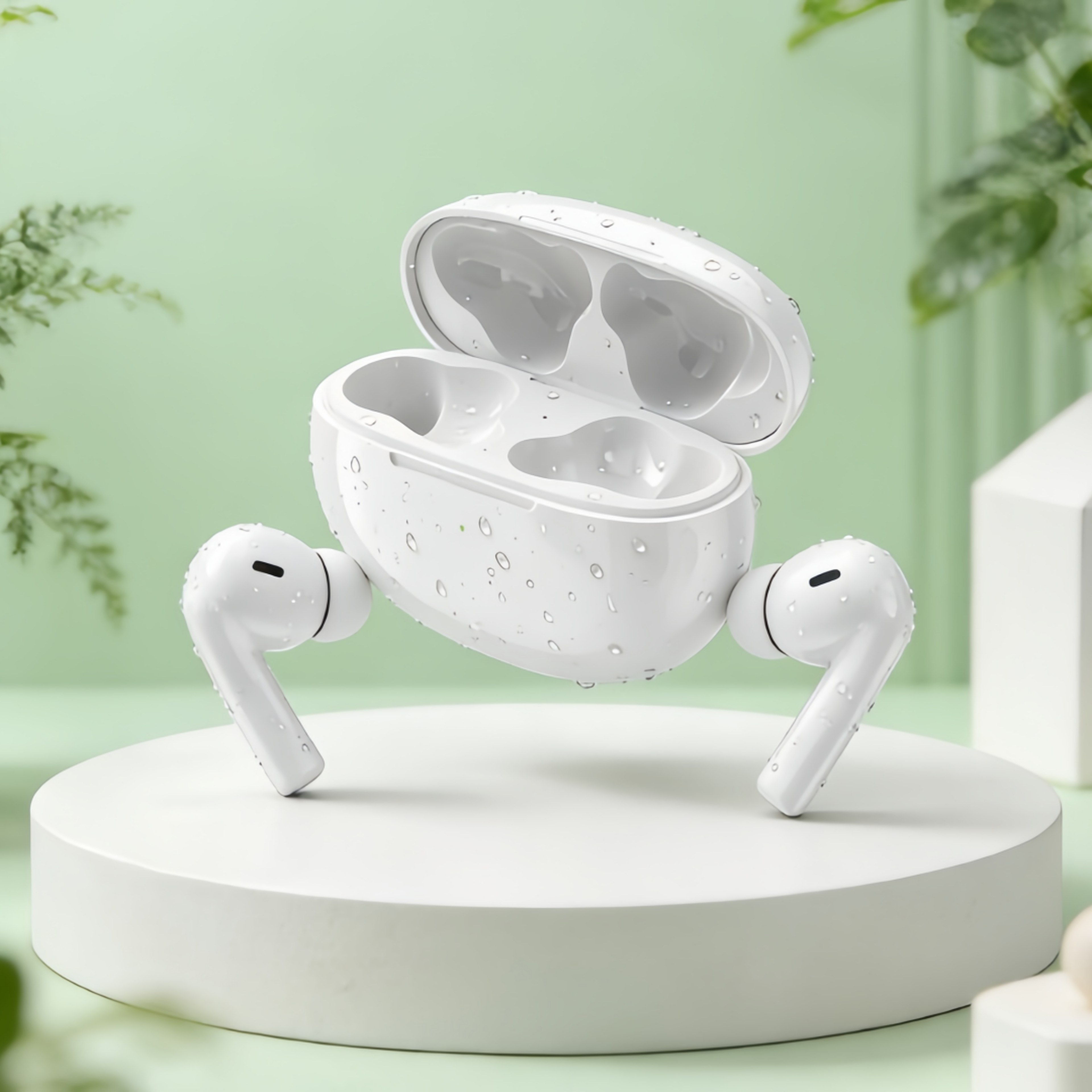 bluetooth earphones tws touch control hifi wireless headphones with mic noise reduction waterproof game motion