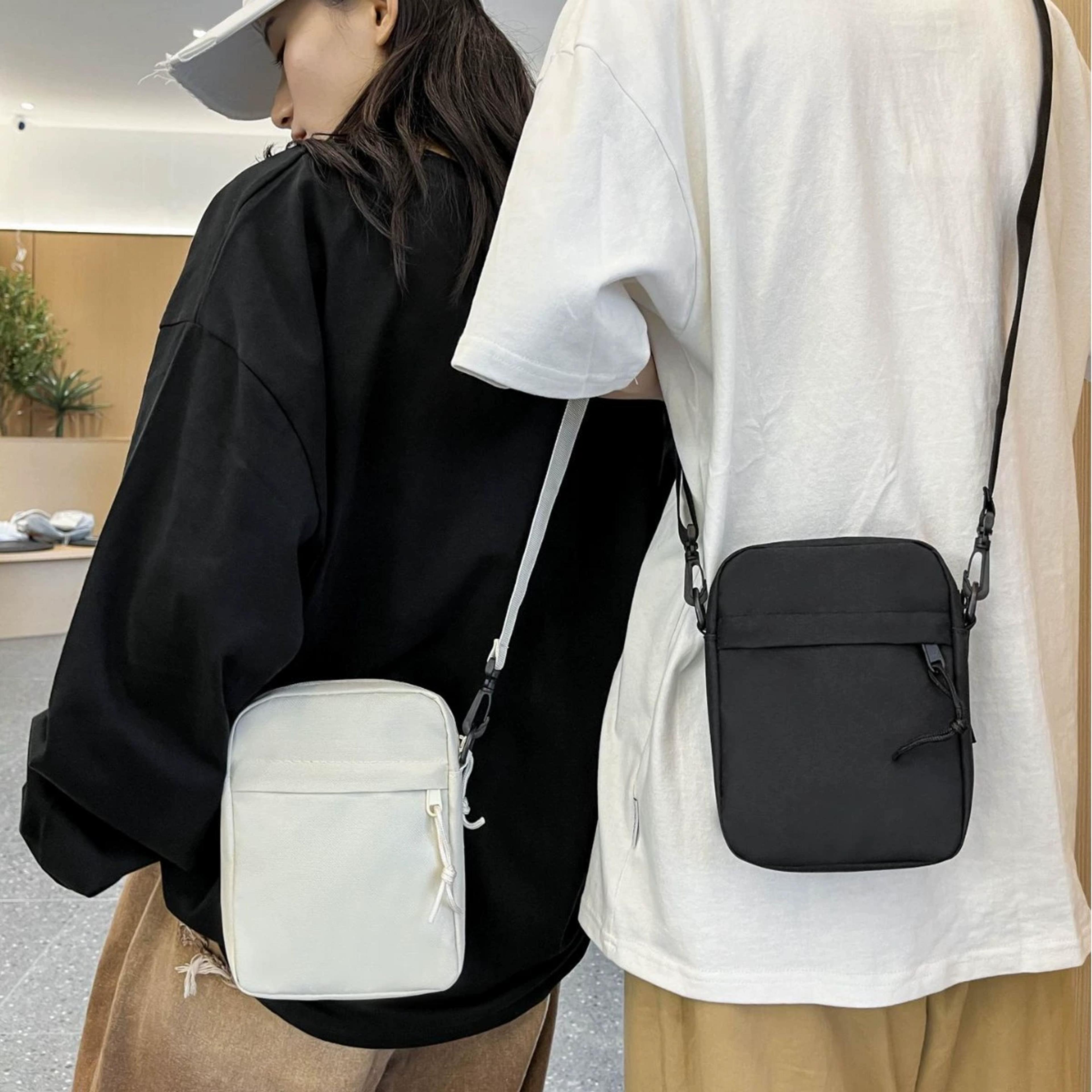 lightweight crossbody sling bag with multi zipper pockets for men & women ideal for travel & work
