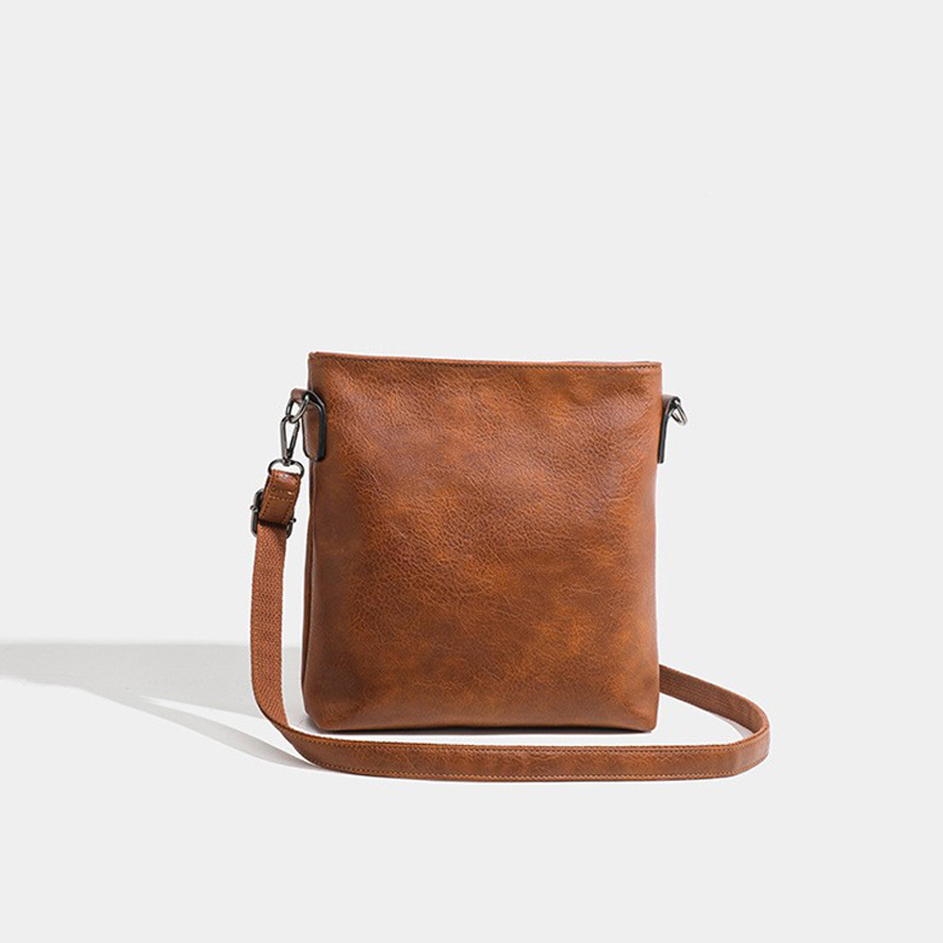 vintage pu leather womens shoulder bag casual crossbody bag