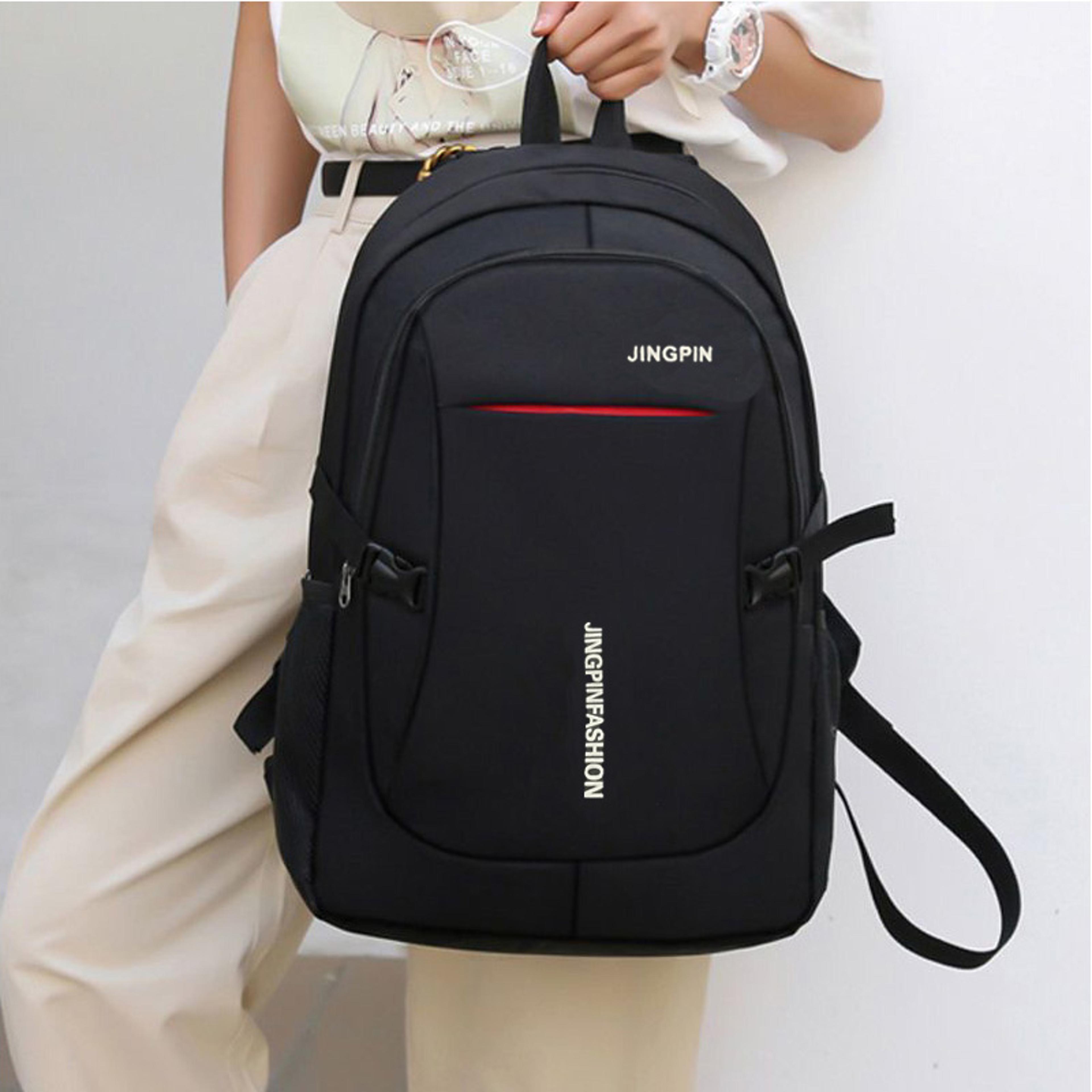 casual canvas laptop briefcase simple dual shoulder travel bag for men & women