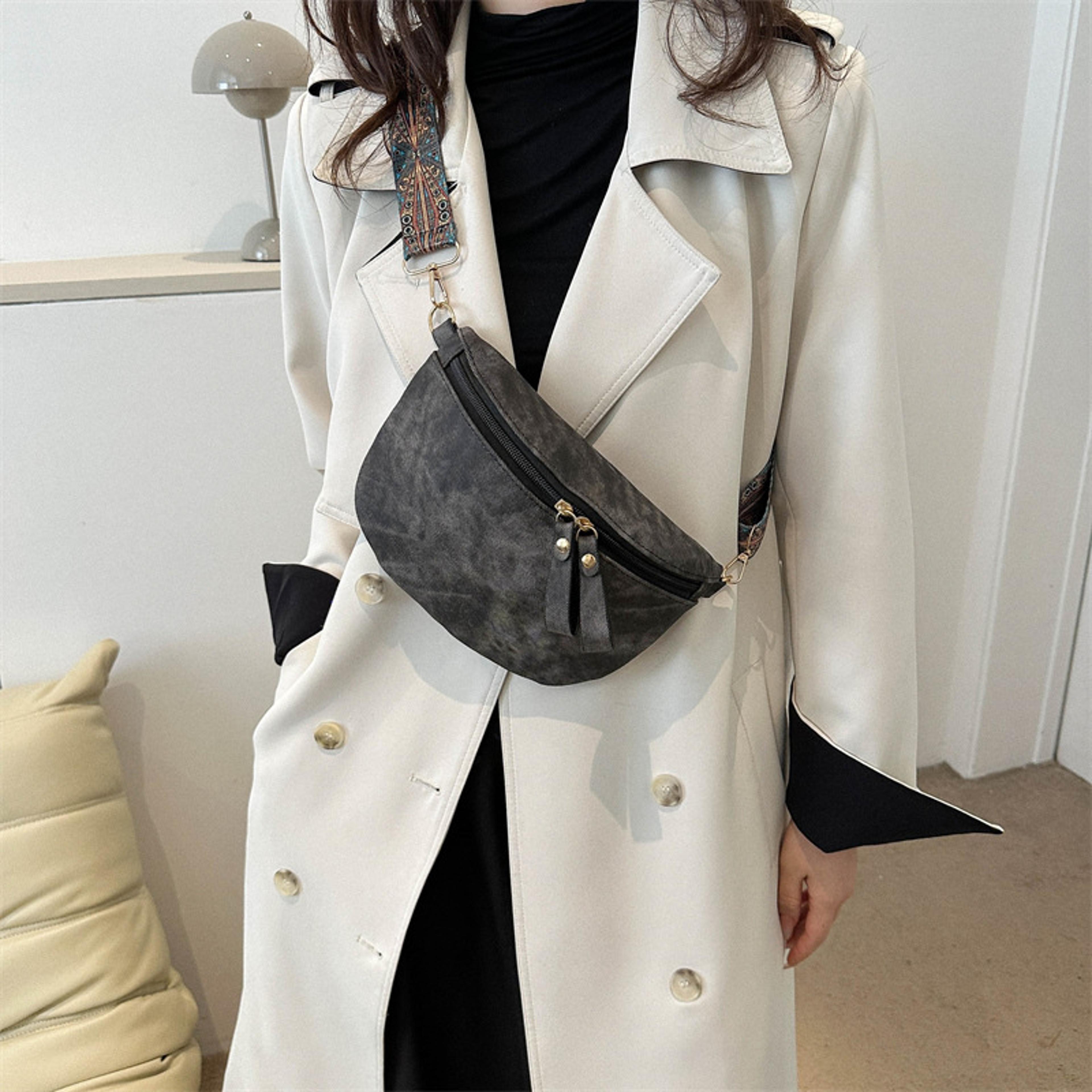 stylish pu leather hobo satchel chest bag luxury womens fashion waist pack