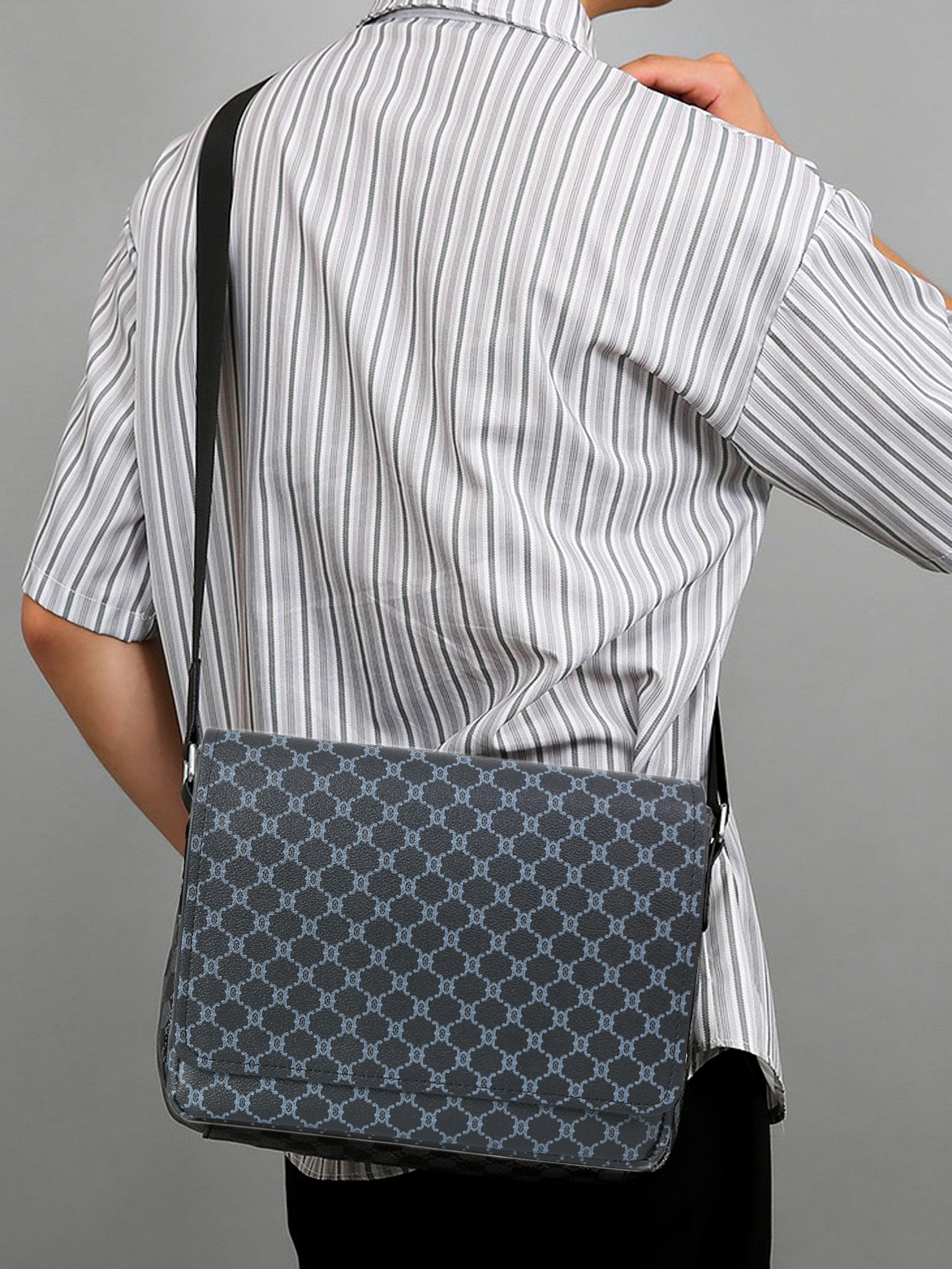 simple casual flap crossbody bag lightweight large capacity satchel for business & work
