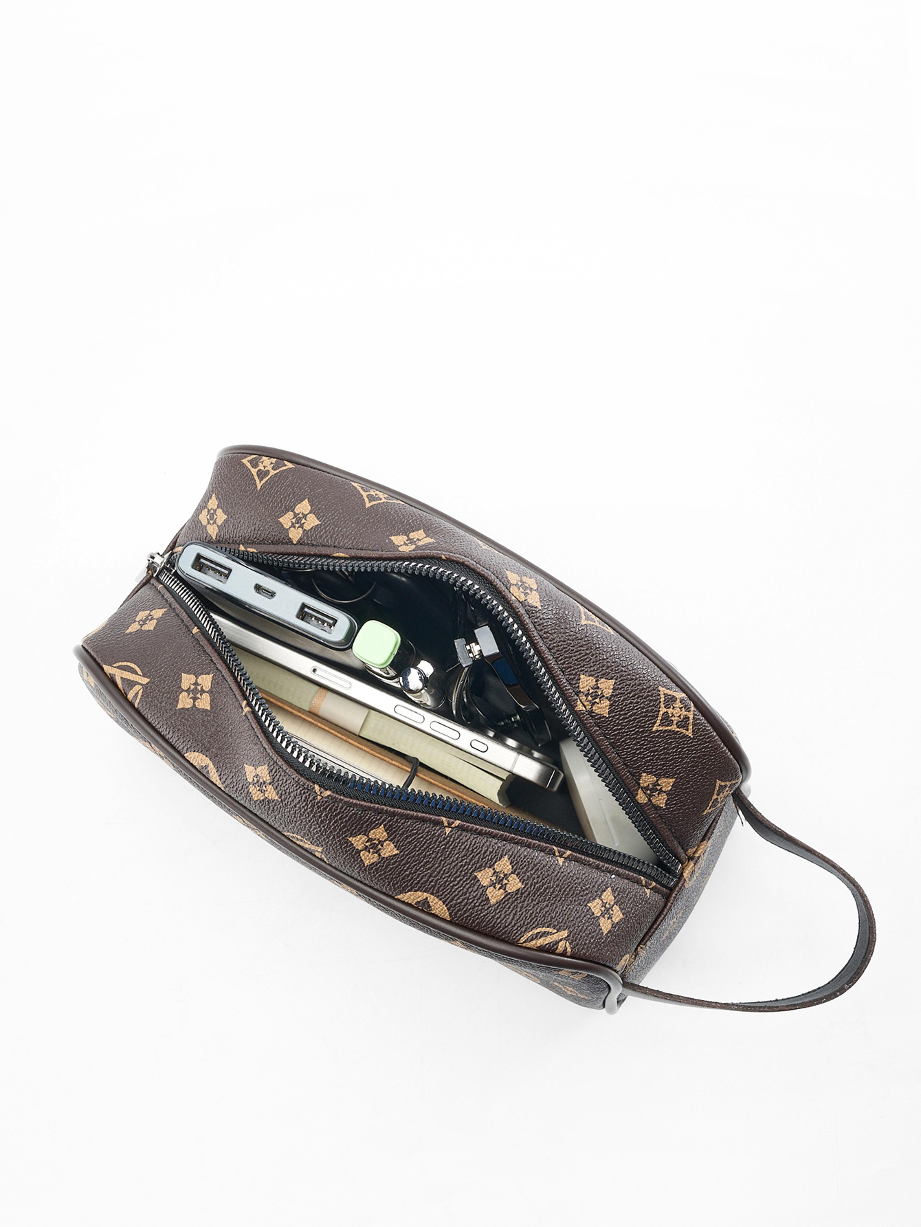retro commuter clutch bag fashionable & portable business tote with large capacity for travel & phone
