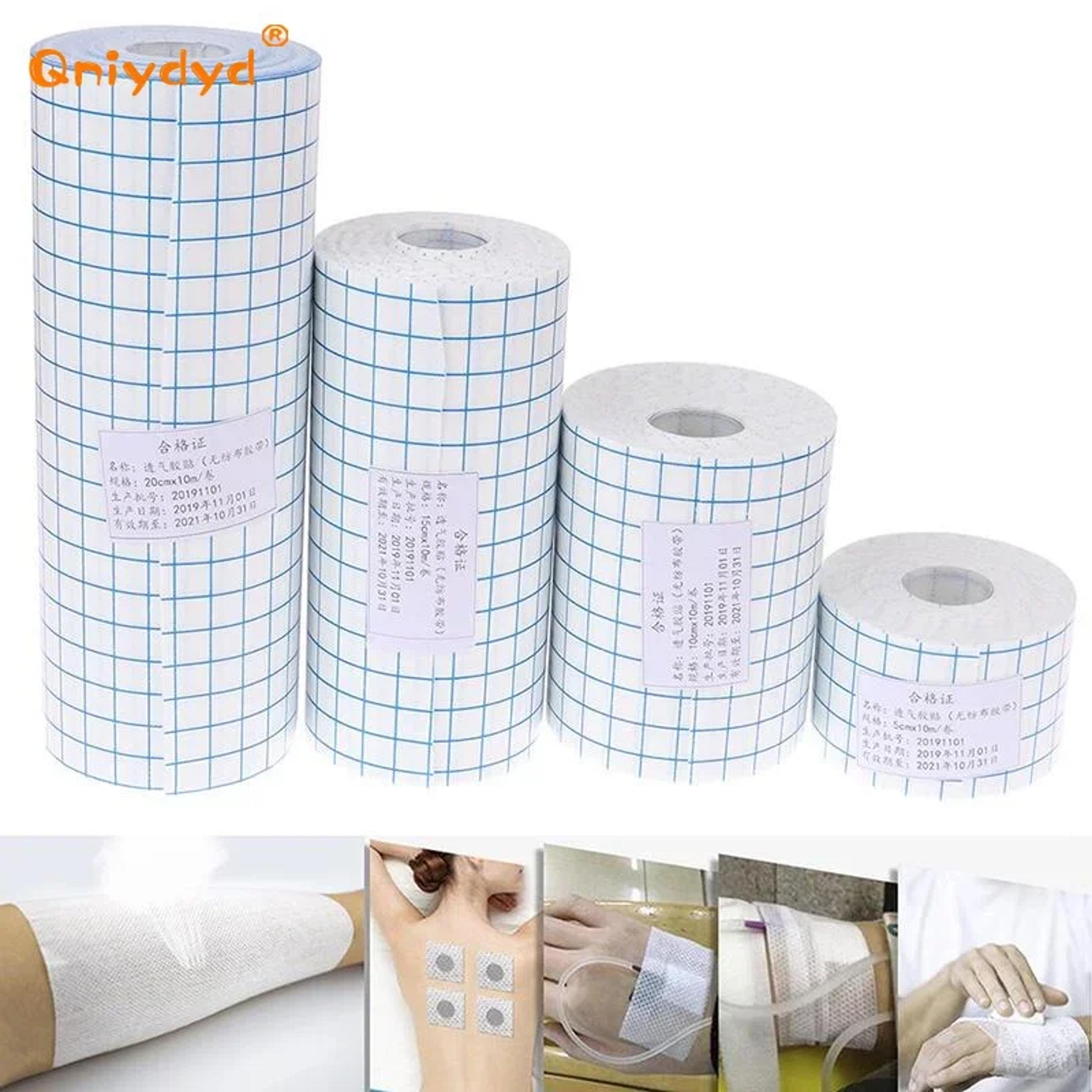breathable medical adhesive bandage non woven roll tape for wound dressing