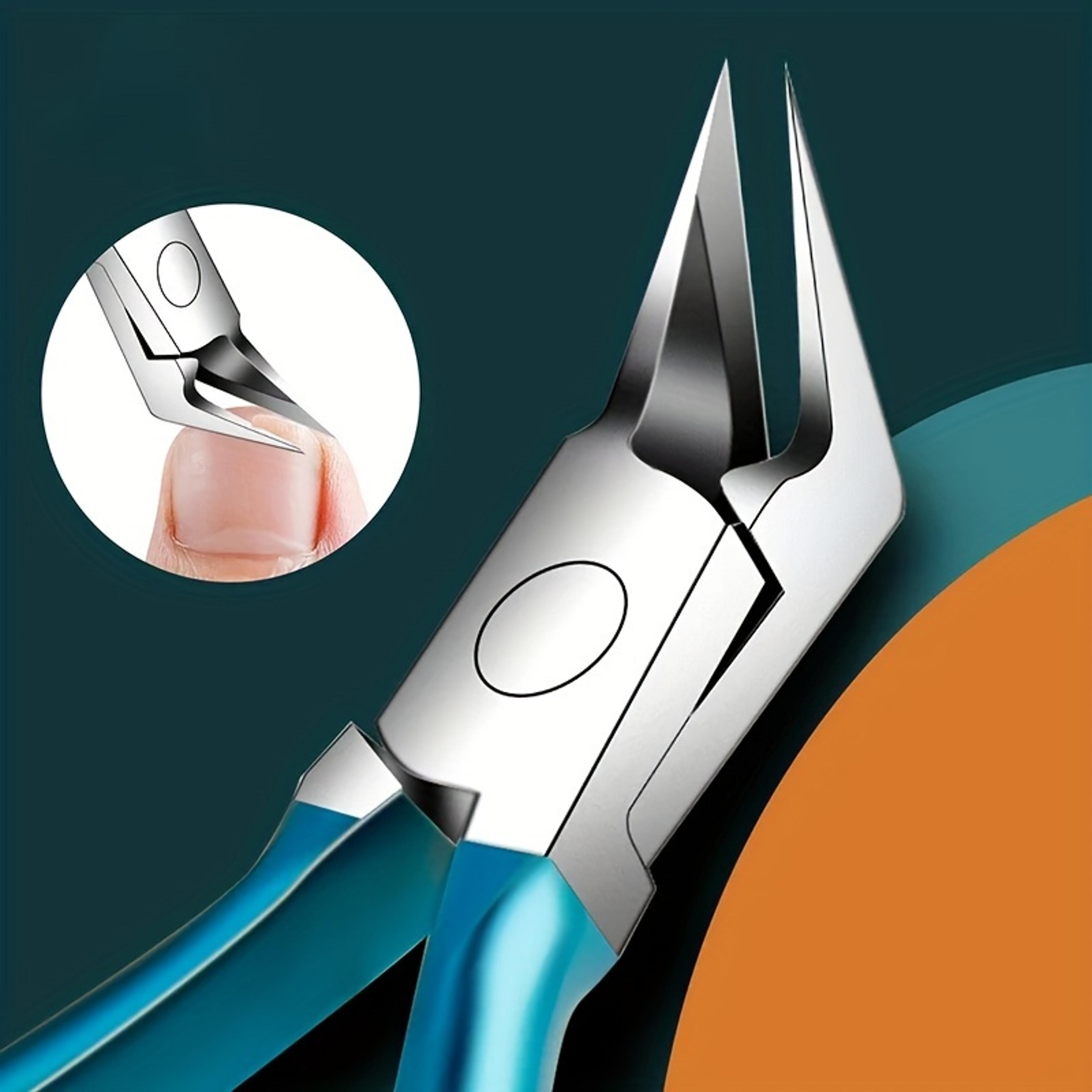 stainless steel nail barb & dead skin scissors precision manicure tool for flawless nails
