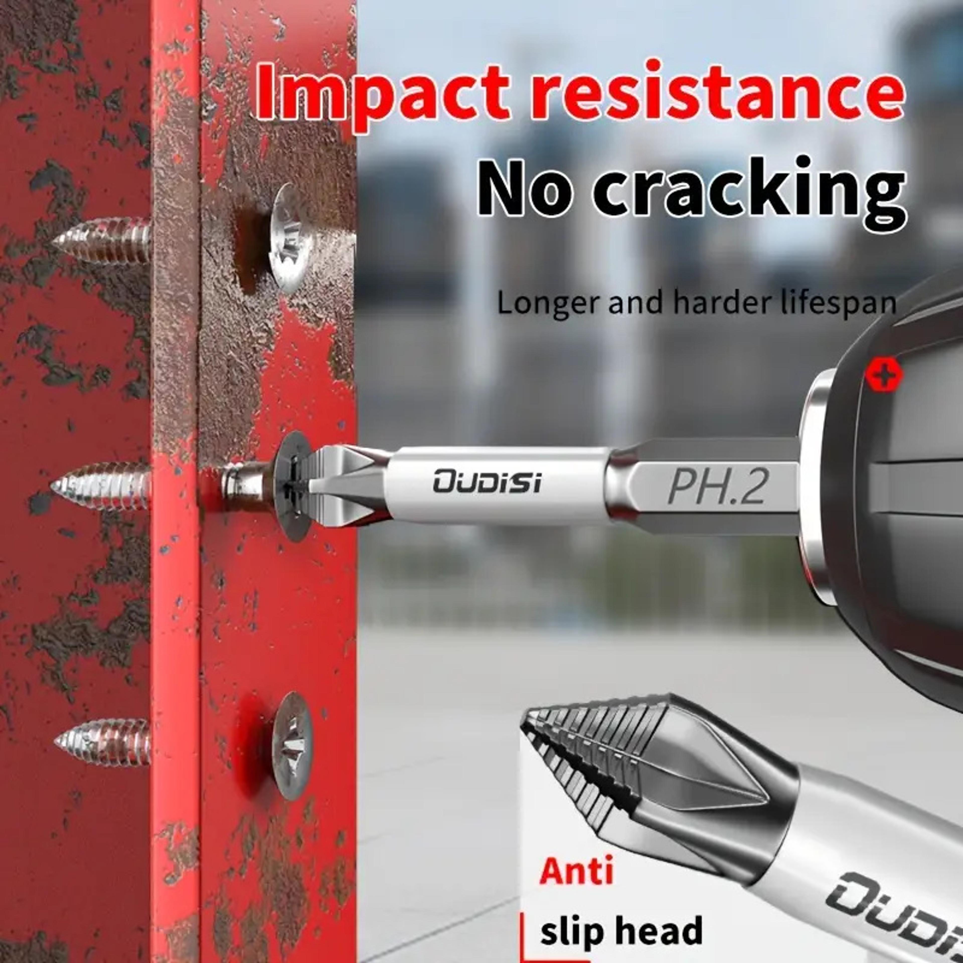 magnetic screwdriver bit set heavy duty shockproof impact drill bits