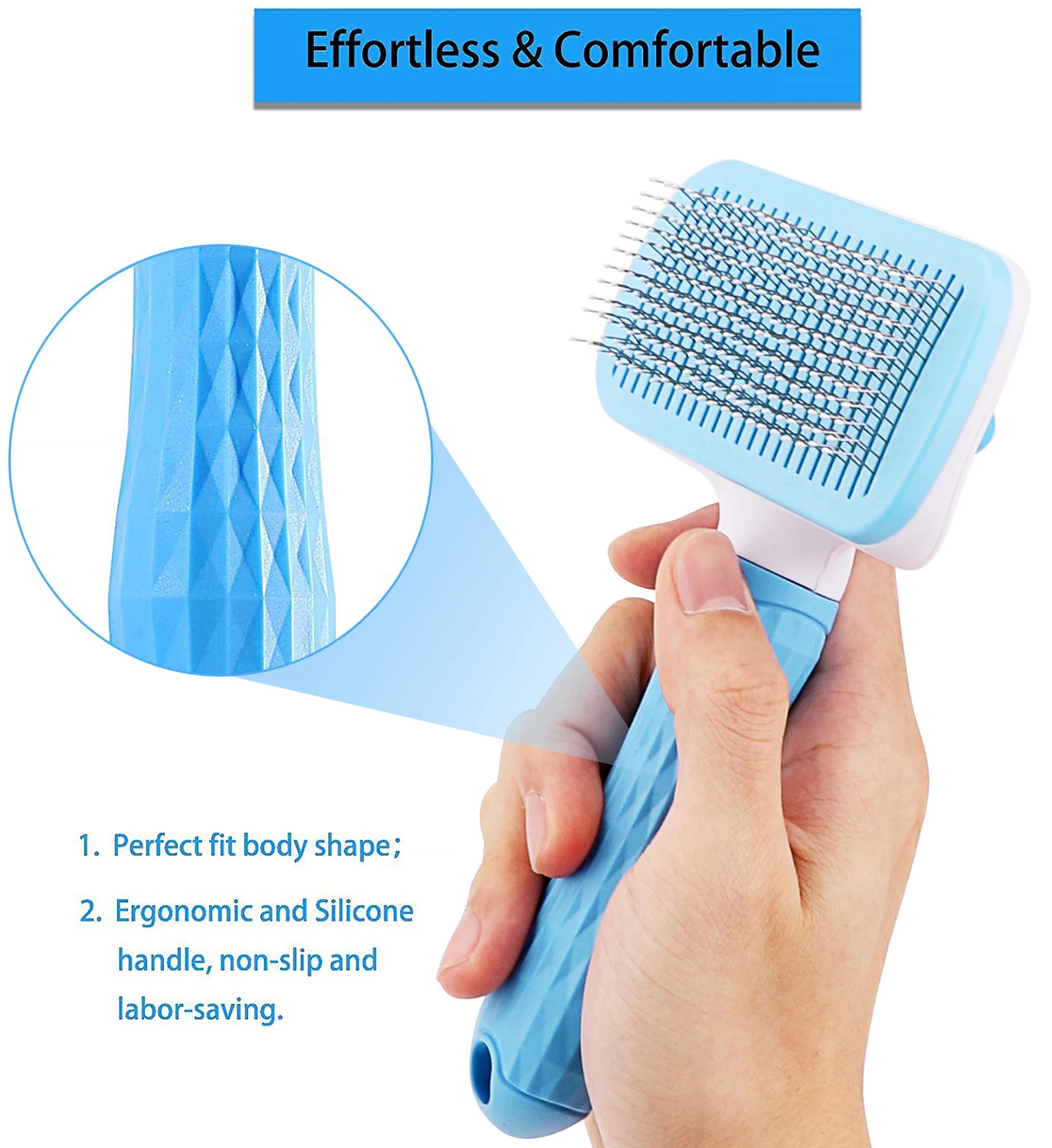 dog hair remover brush for cats & dogs grooming comb for long hair pet care removes fur bath & cleaning brush