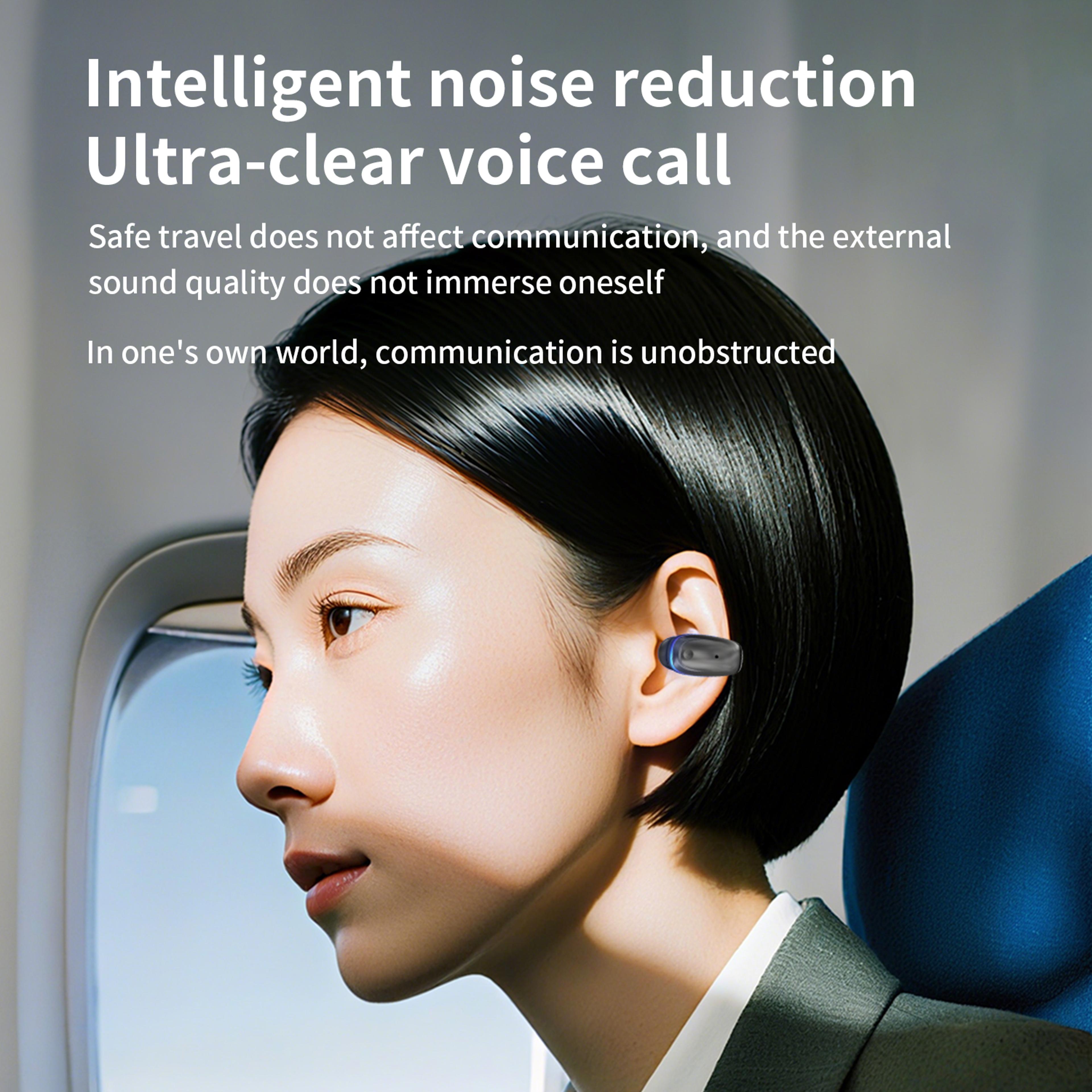 bone conduction wireless bluetooth headset pain free long wear ultra long battery life clip on design