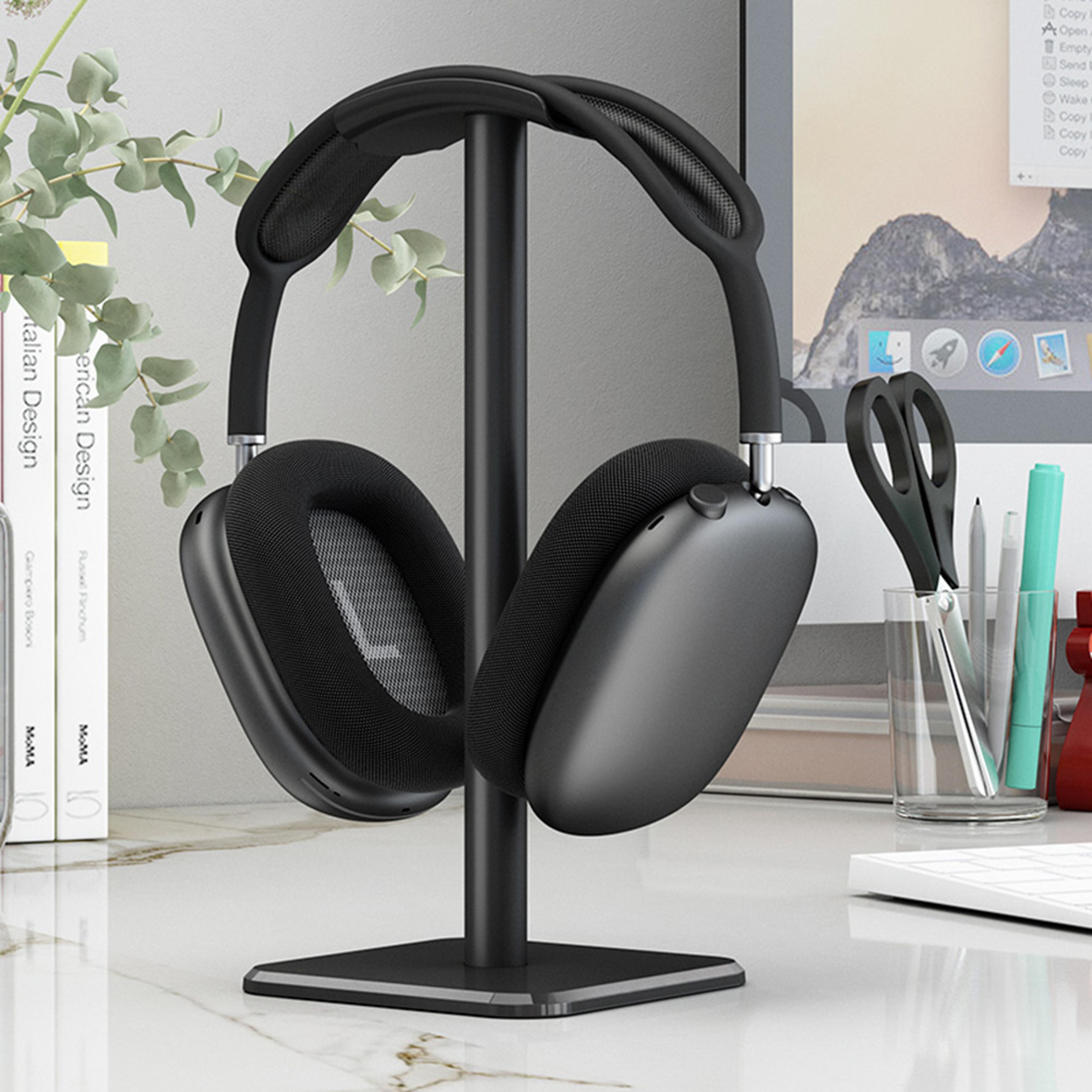 aluminium alloy headphone stand space saving gaming headset rack desktop organizer