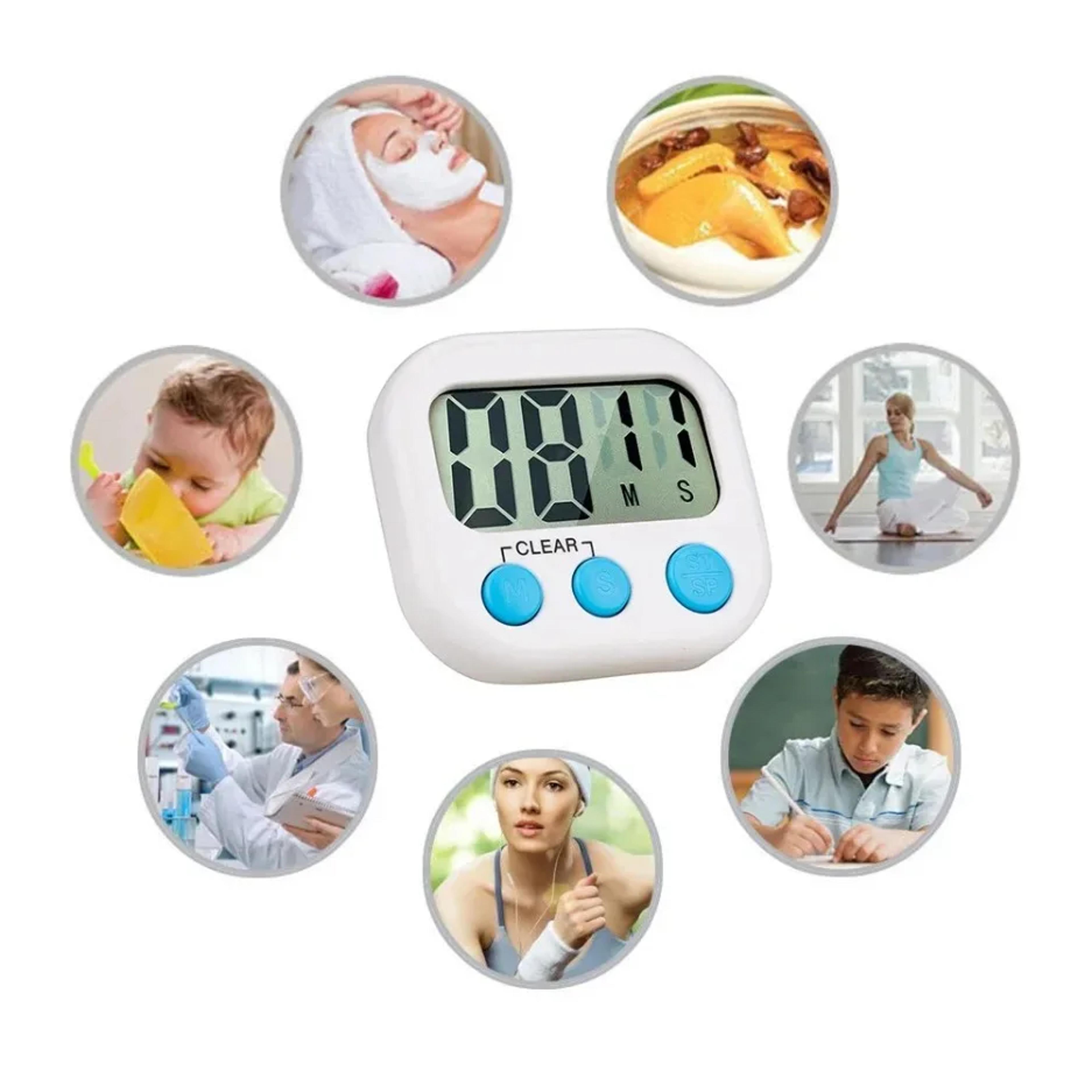 magnetic digital timer led display clock manual electronic countdown for kitchen study and sports